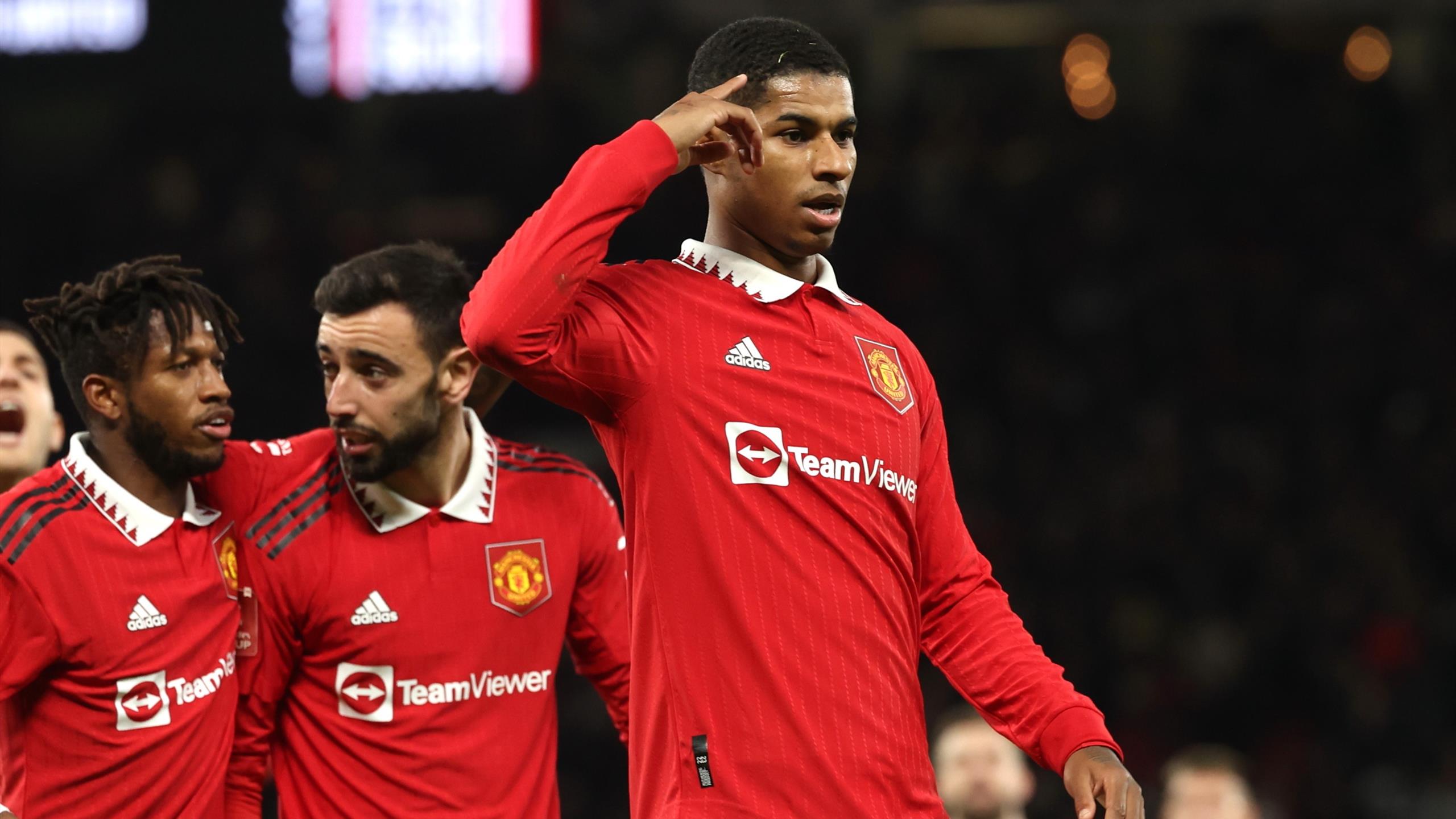 Marcus Rashford revelling in purple patch in front of goal for Manchester United after Everton win