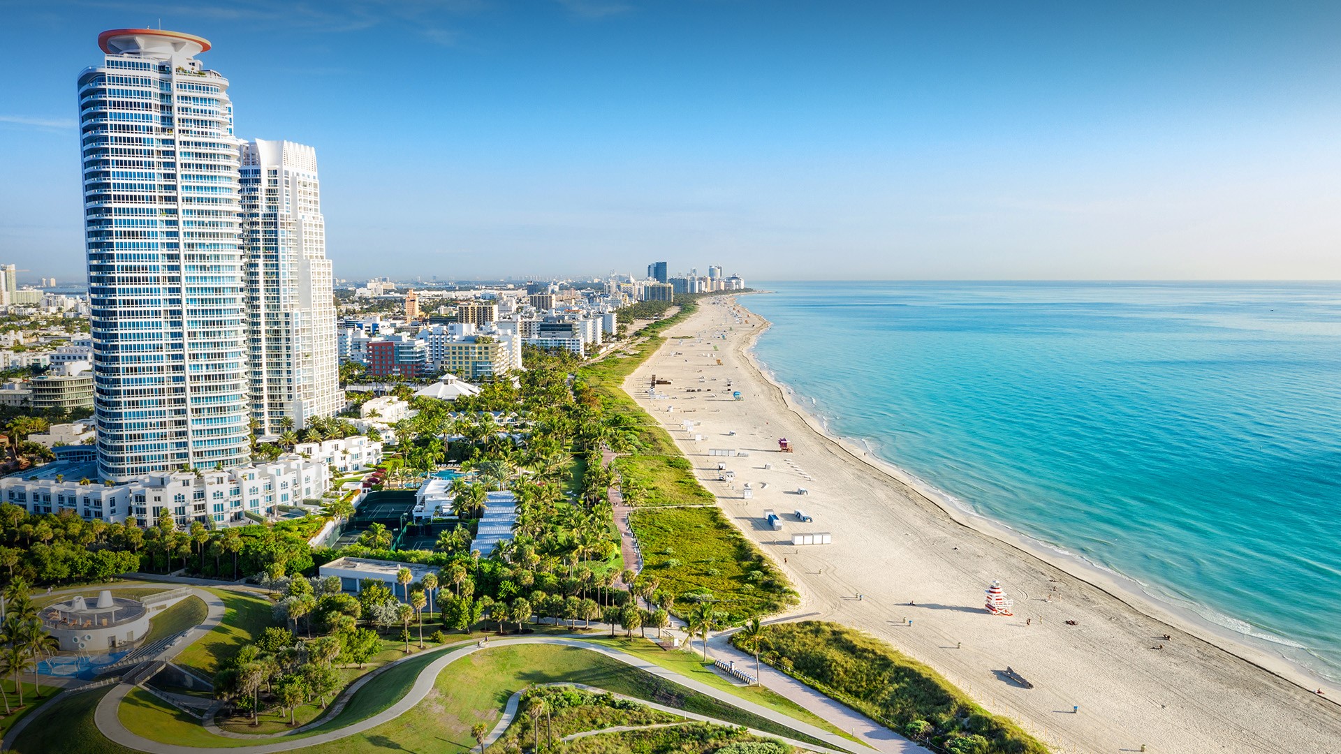 View of South Beach at Miami from South