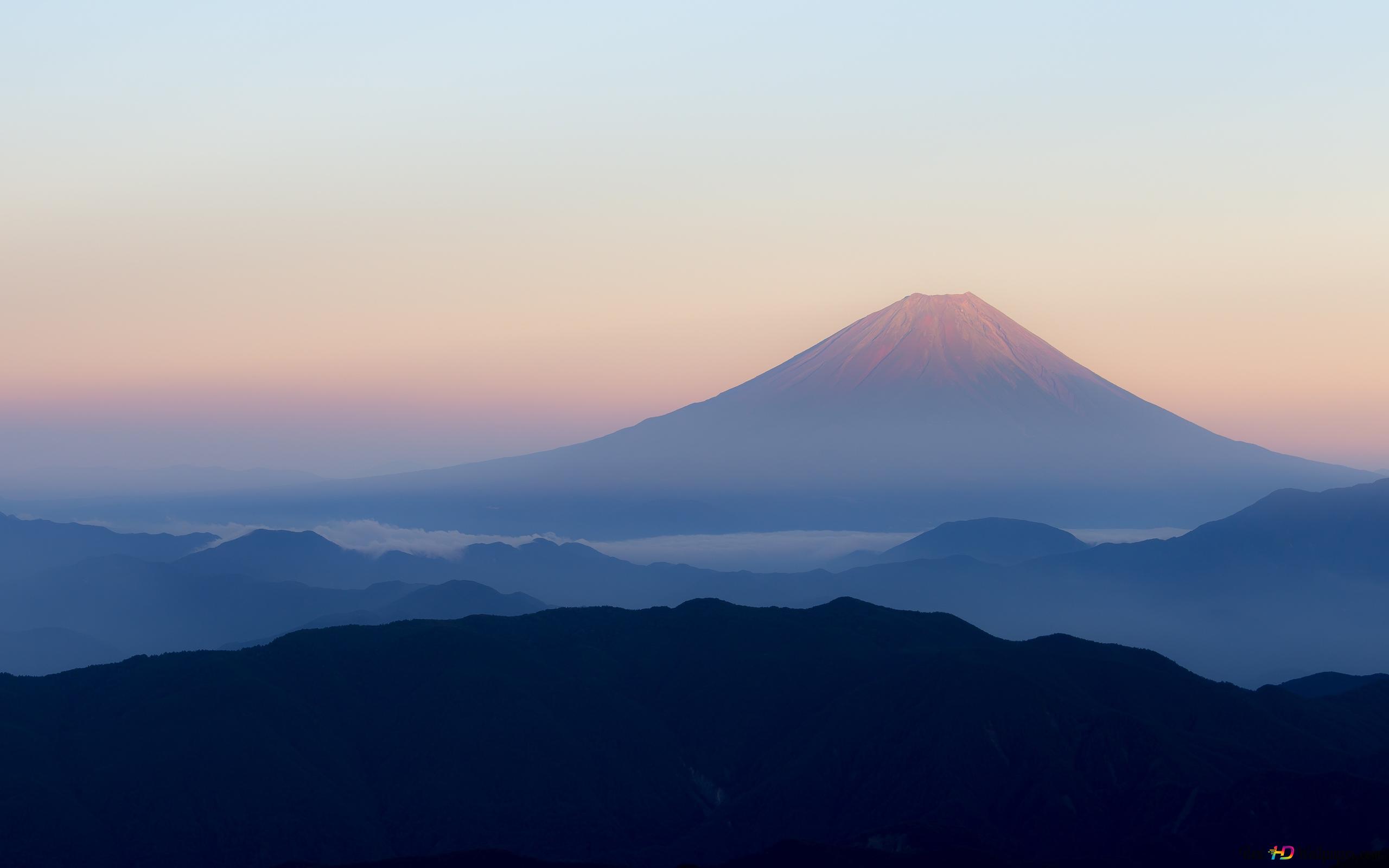 Mount Fuji Volcano 4K wallpaper download