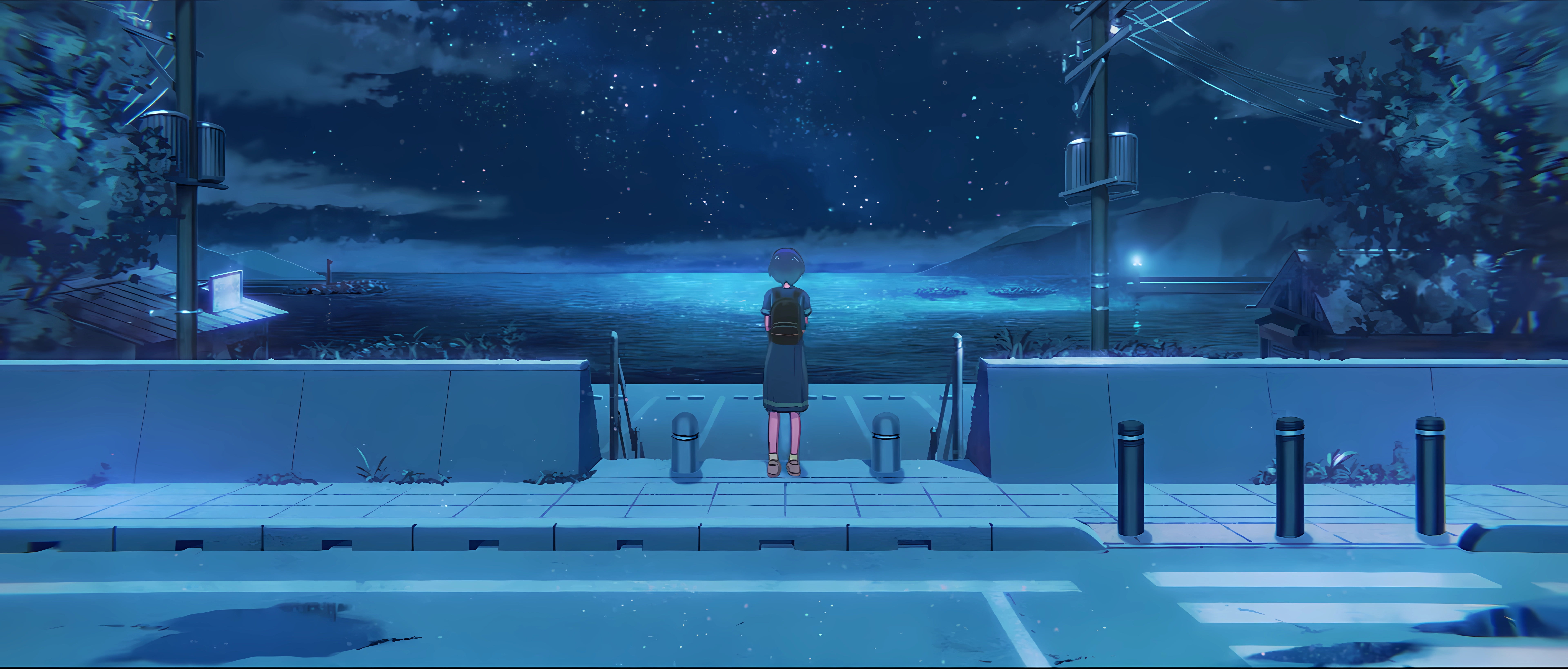 Wallpaper, YOASOBI, anime girls 7680x3276