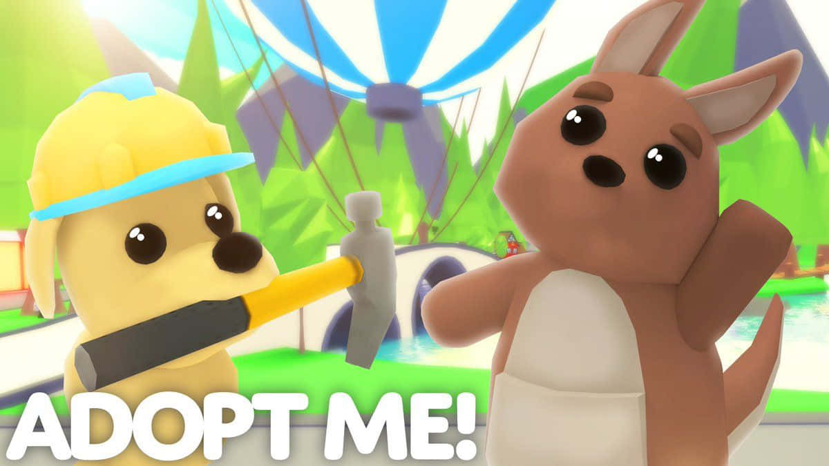 Adopt Me Cartoon Of Two Animals