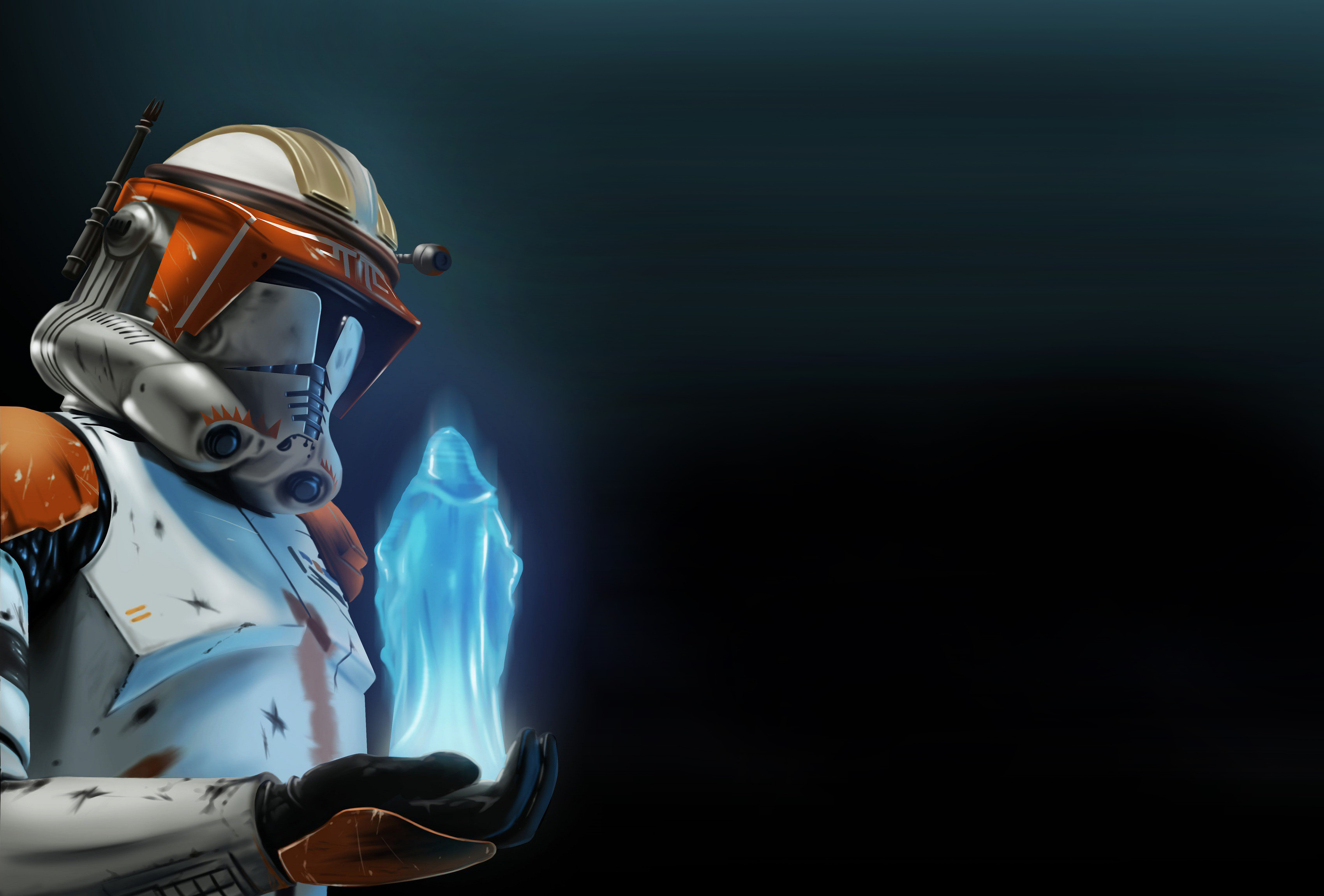 Wallpaper, Star Wars, clone trooper, Order 66, clone commander, Star Wars Episode III The Revenge of the Sith, hologram 3399x2300