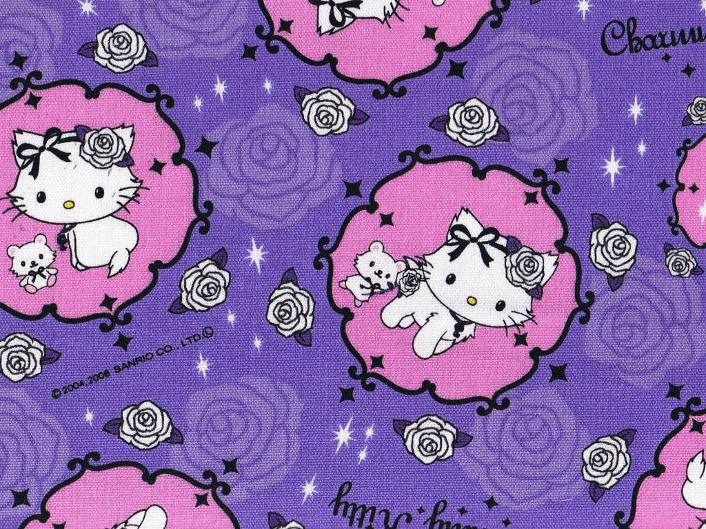 Hello Kitty Purple Wallpaper