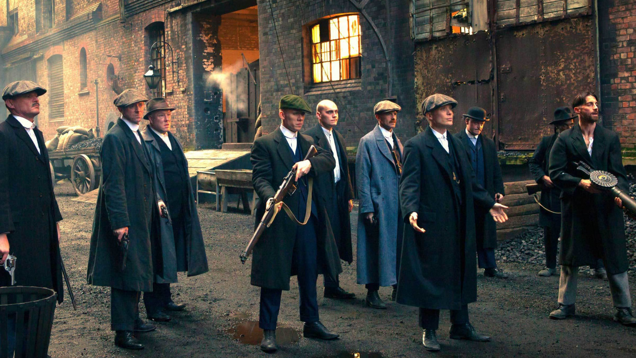 Download wallpaper weapons, the series, gang, BBC, Peaky blinders, Peaky Blinders, TV Show, Thomas Shelby, Cillian Murphy, Peaky blinders, brothers Shelby, section films in resolution 1280x720