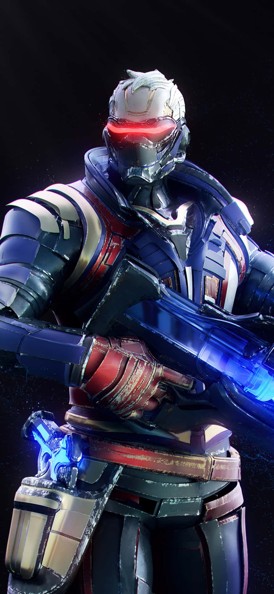 Download iPhone Xs Max Overwatch Background Soldier: 76 Guns Out