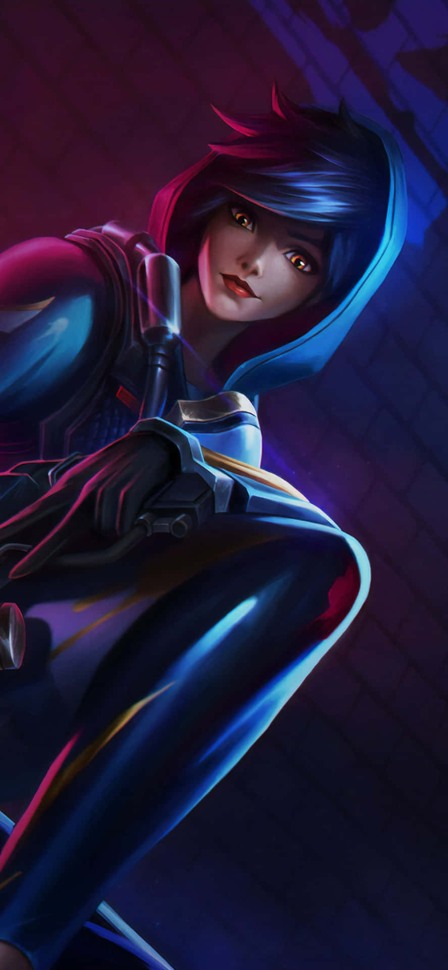 Download iPhone Xs Max Overwatch Background Tracer Dark Skin