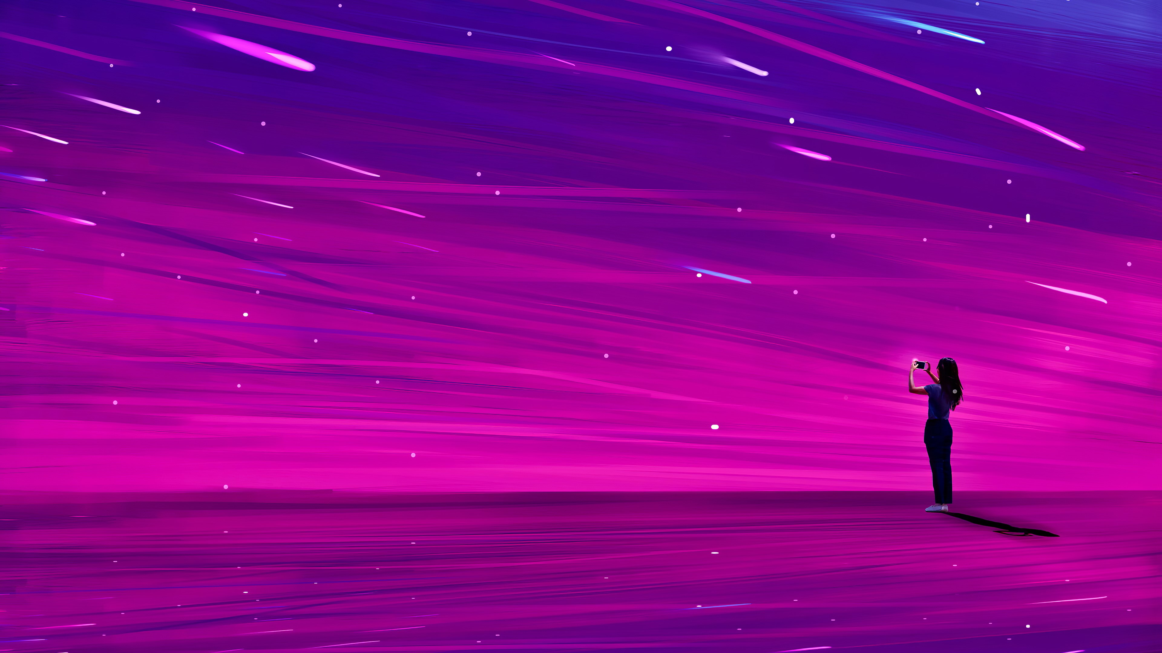 Wallpaper / artist, artwork, digital art, hd, 4k, artstation, pink, sky free download