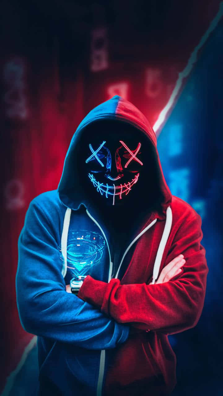 Neon Mask Wallpaper