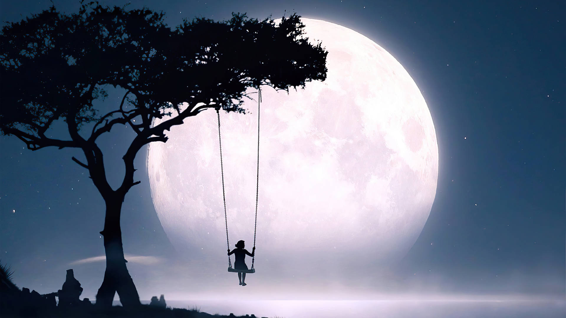 Full Moon Background