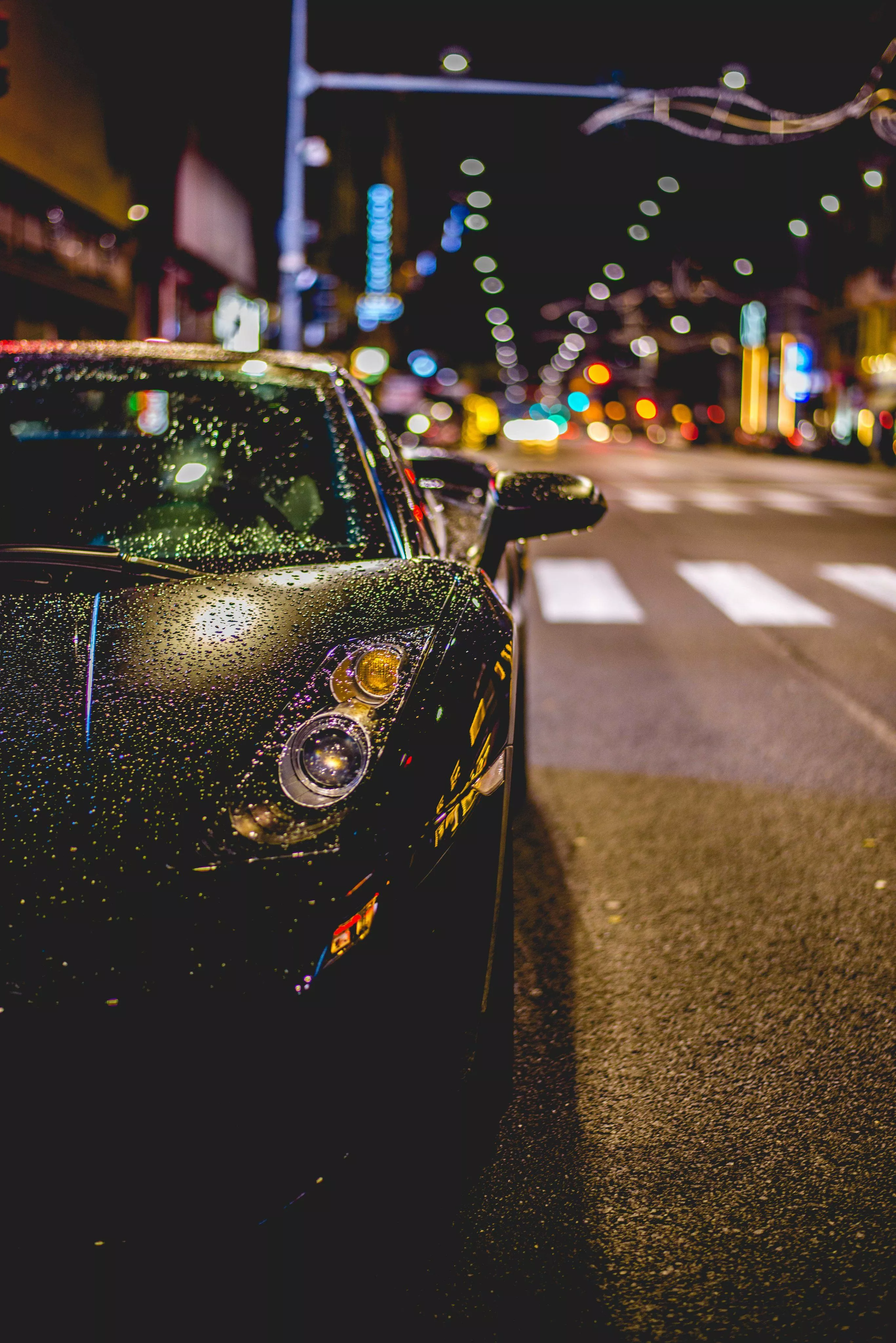 Wallpaper World: 4K, HD Background Beautiful 4K, HD Mobile Wallpaper collection in Wallpaper World by PixaBro #car #night #reflection #vehicle #automotive_design #light #darkness #city_car #lighting #evening #hdwallpaper