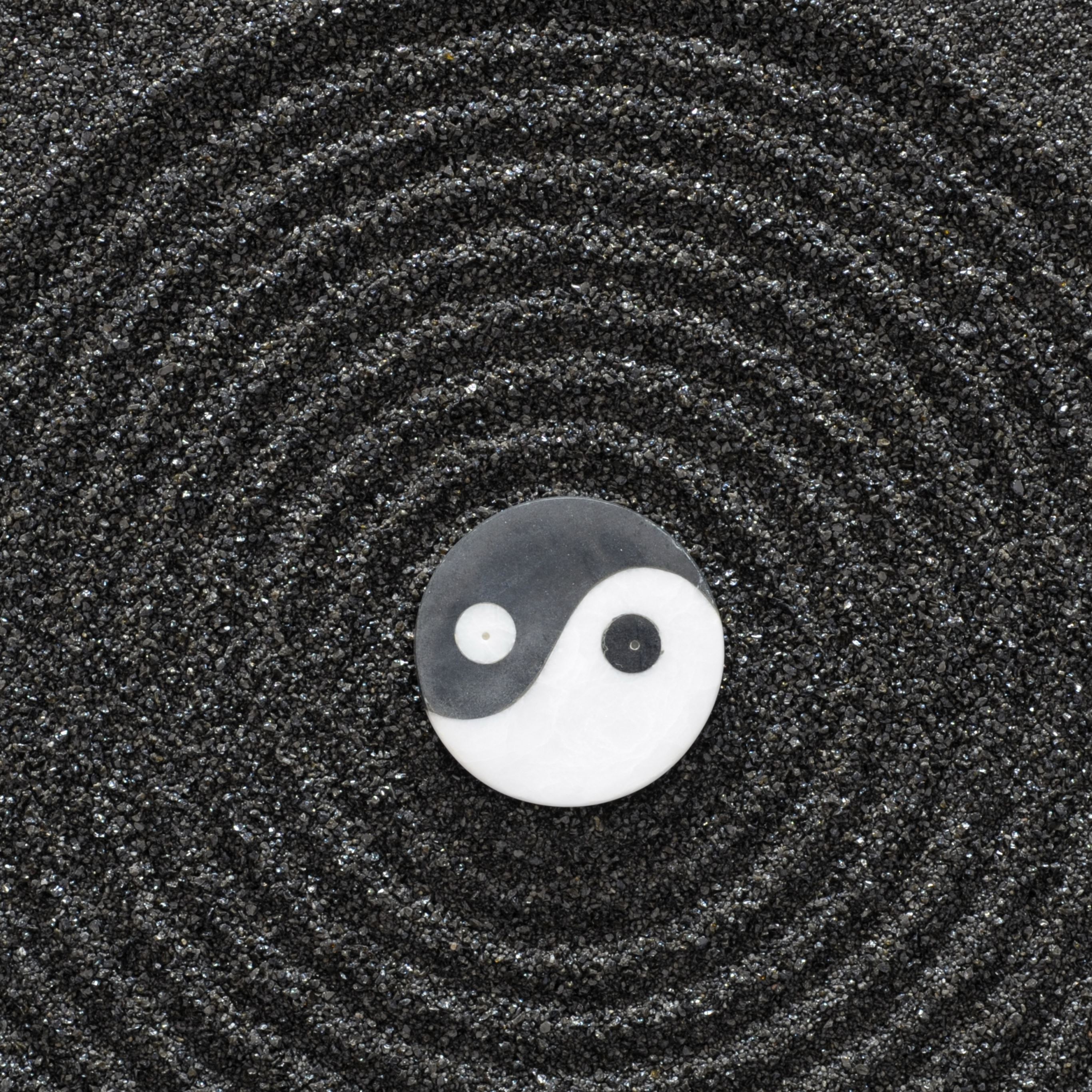 Yin yang stones earth symbol harmony iPad Pro Wallpaper Free Download