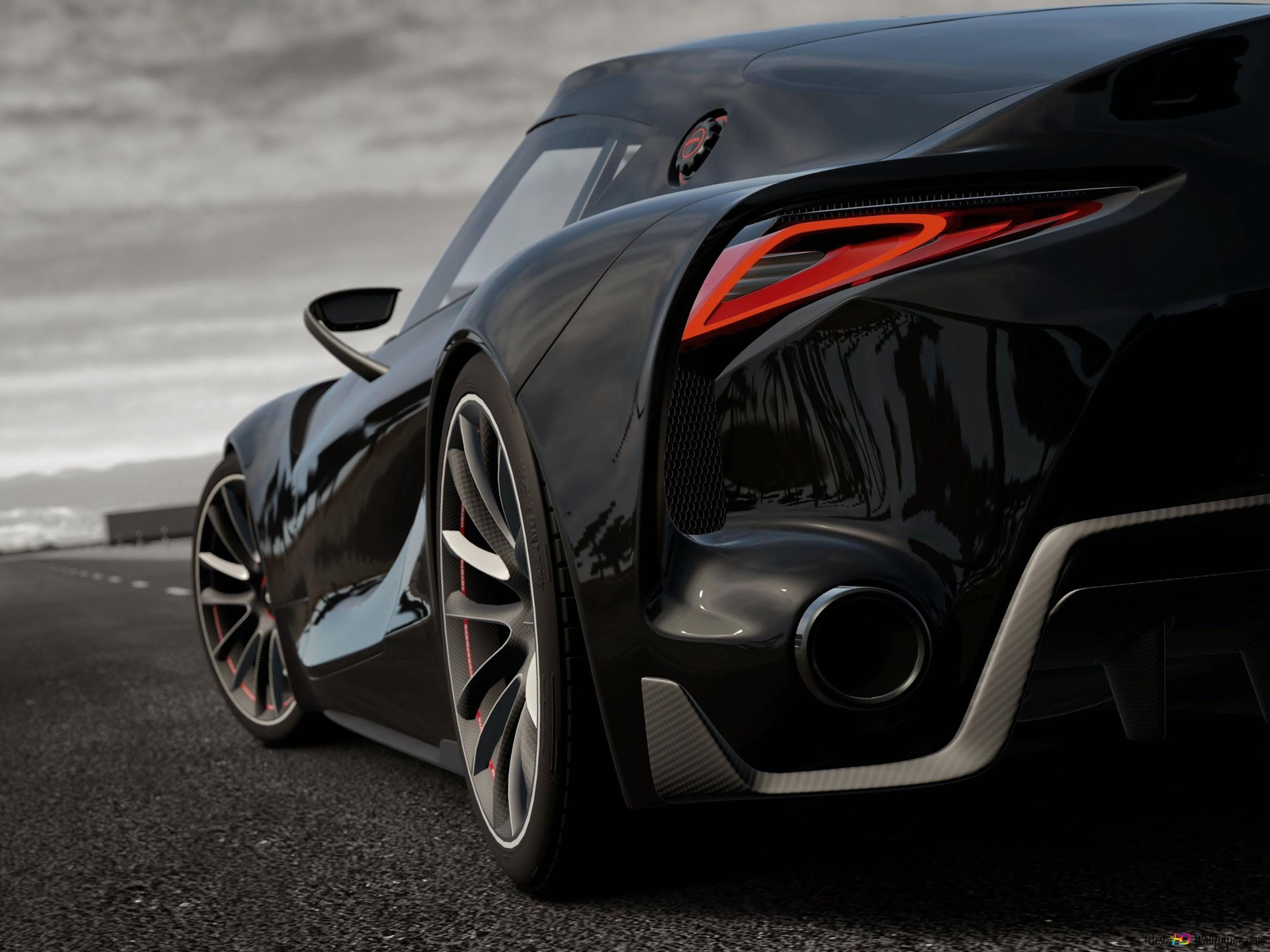 Different design car with black steel wheels on asphalt road 4K wallpaper download