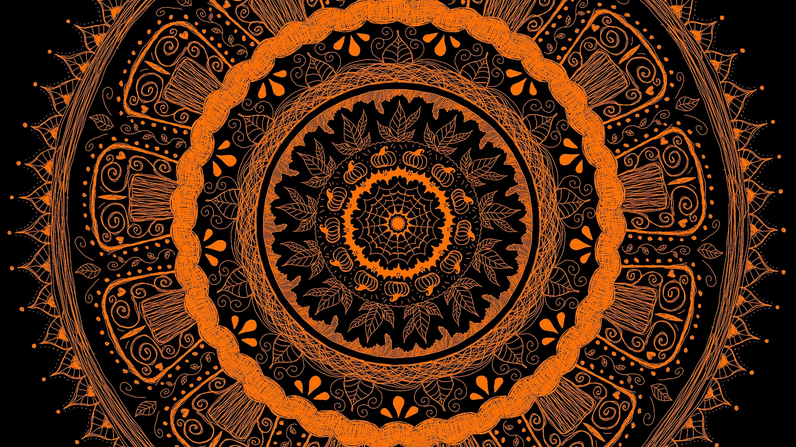 Wallpaper / mandala, pattern, ornament, abstraction, 4k free download