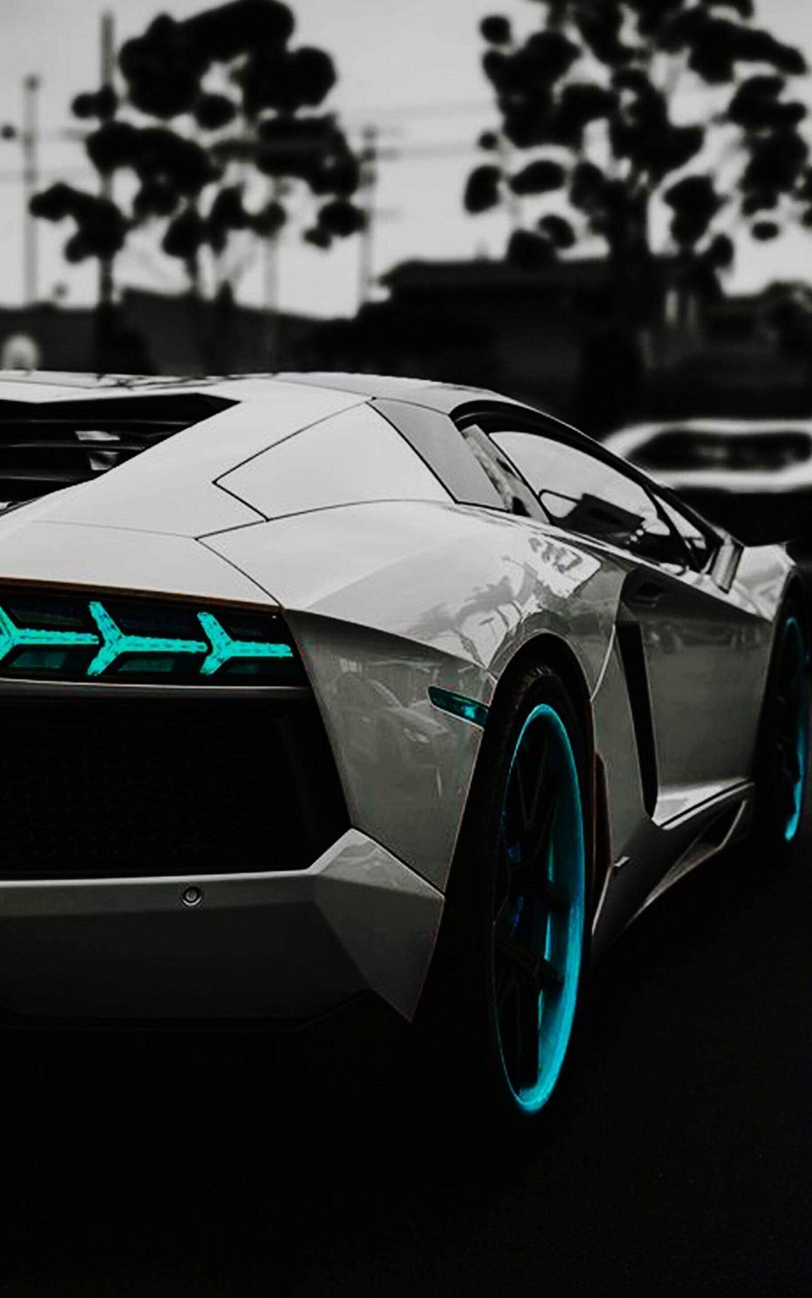 Blue Black Car 4k Lamborghini Phone Wallpaper Turkau