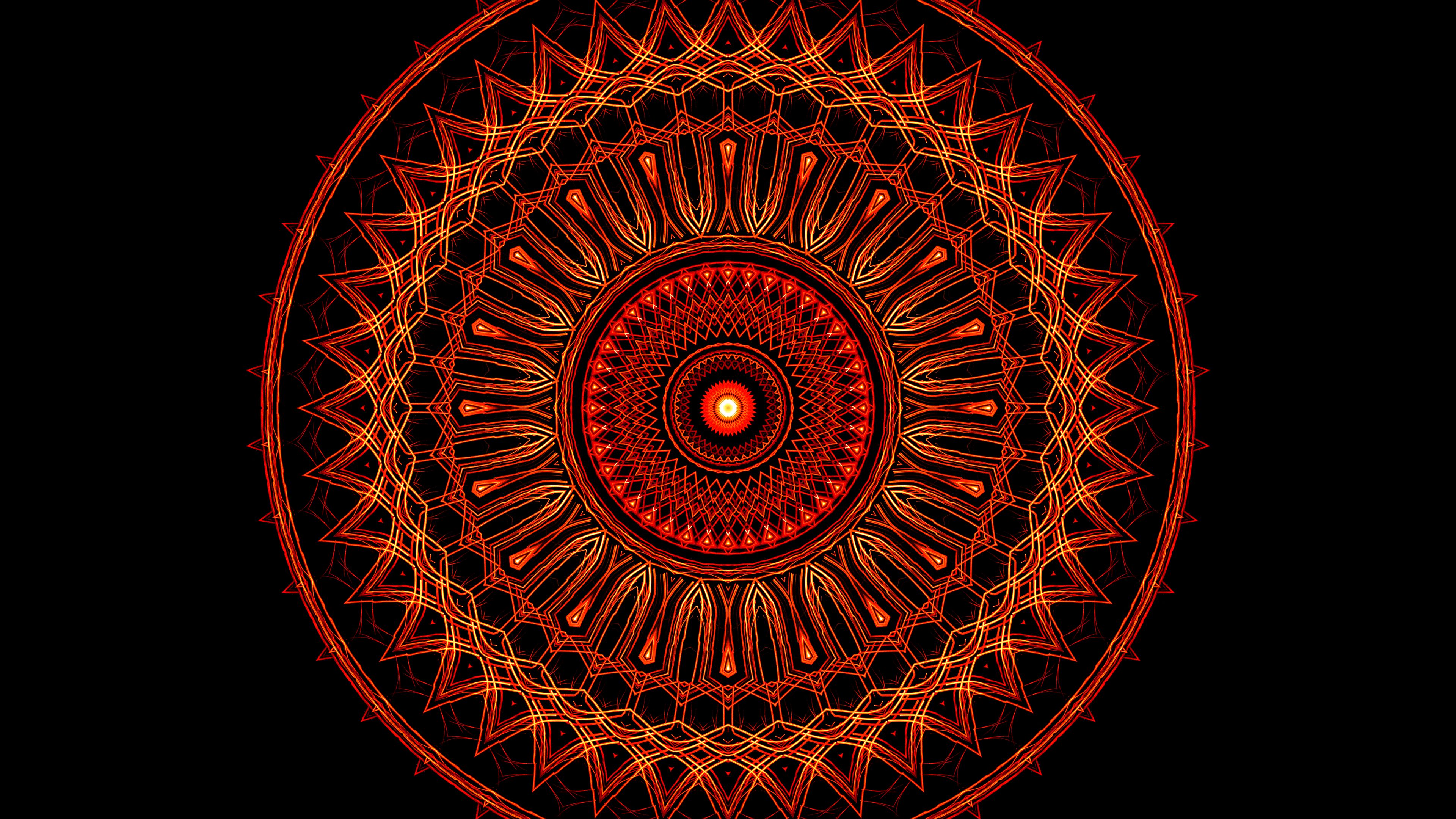 Wallpaper / mandala, pattern, abstraction, circles, 4k free download