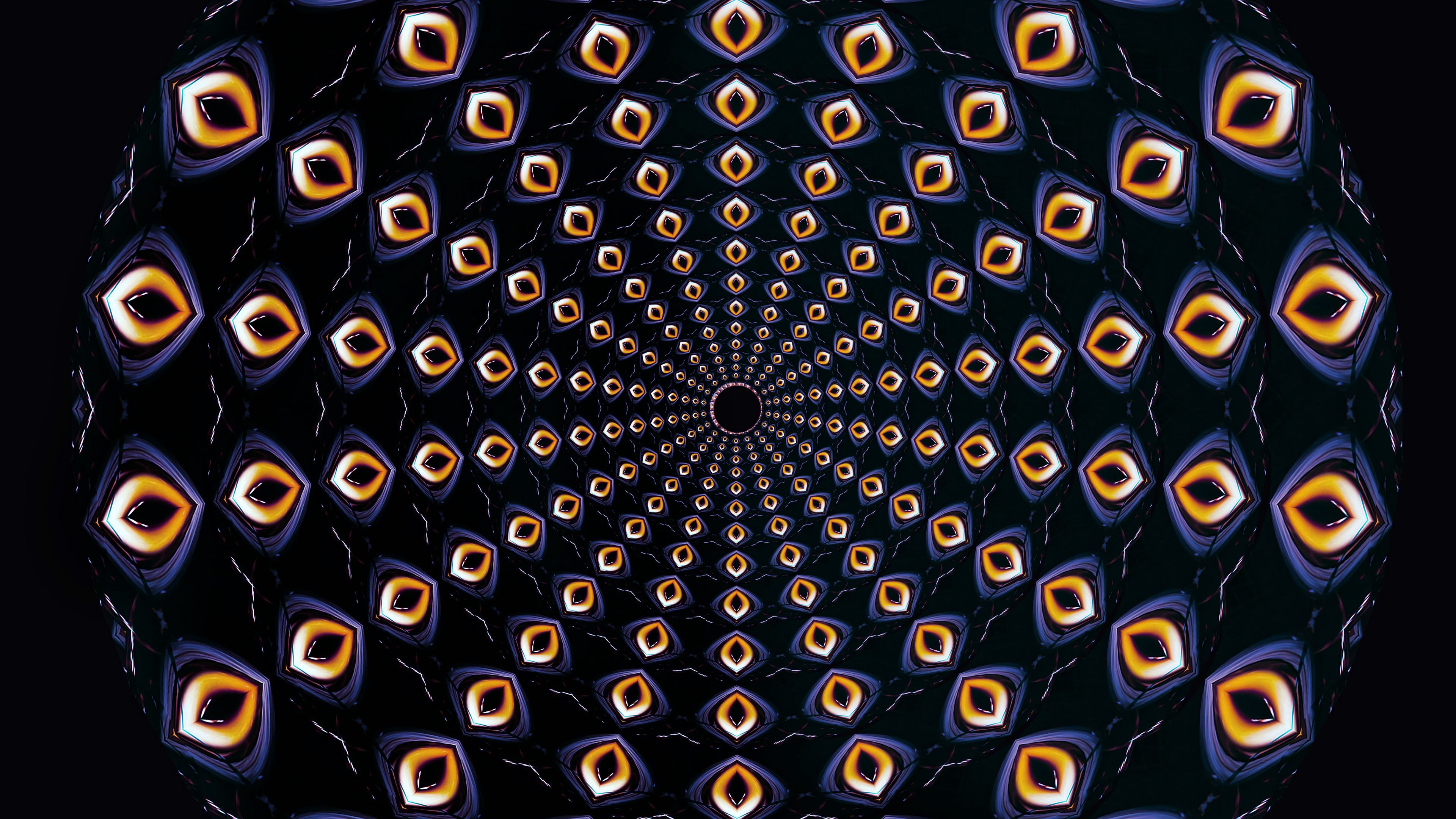 Wallpaper / mandala, fractal, pattern, symmetry, abstraction, 4k free download