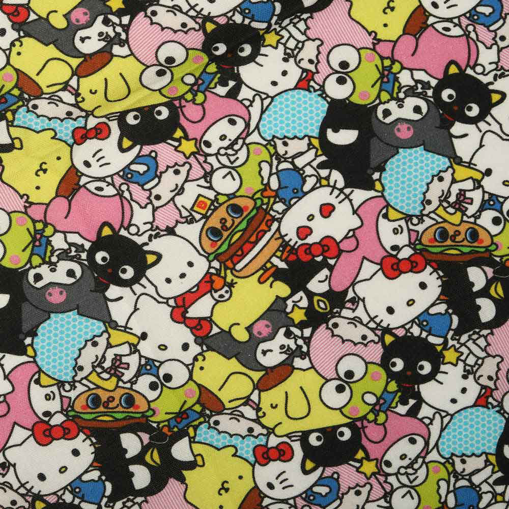 Hello Kitty Anime Characters All Over Print Kitchen Decor Tea Towel