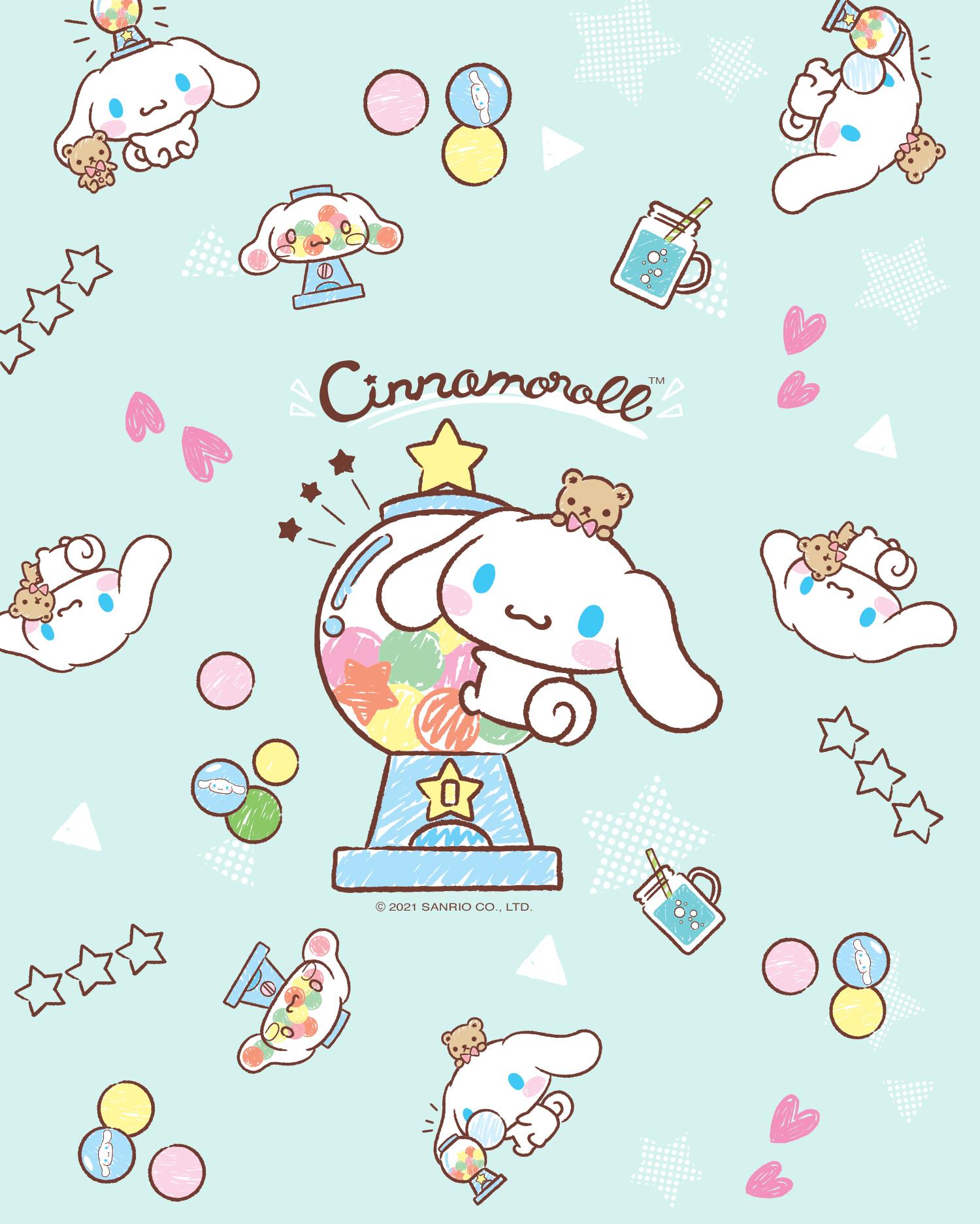 Sanrio #Cinnamoroll on the go with new background for your phone!