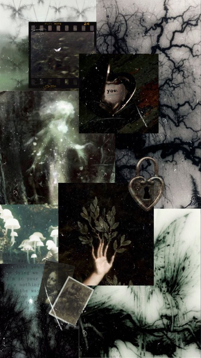 fairycore dark wallpaper collage. Wallpaper bonitos, para iphone, Arte com fadas