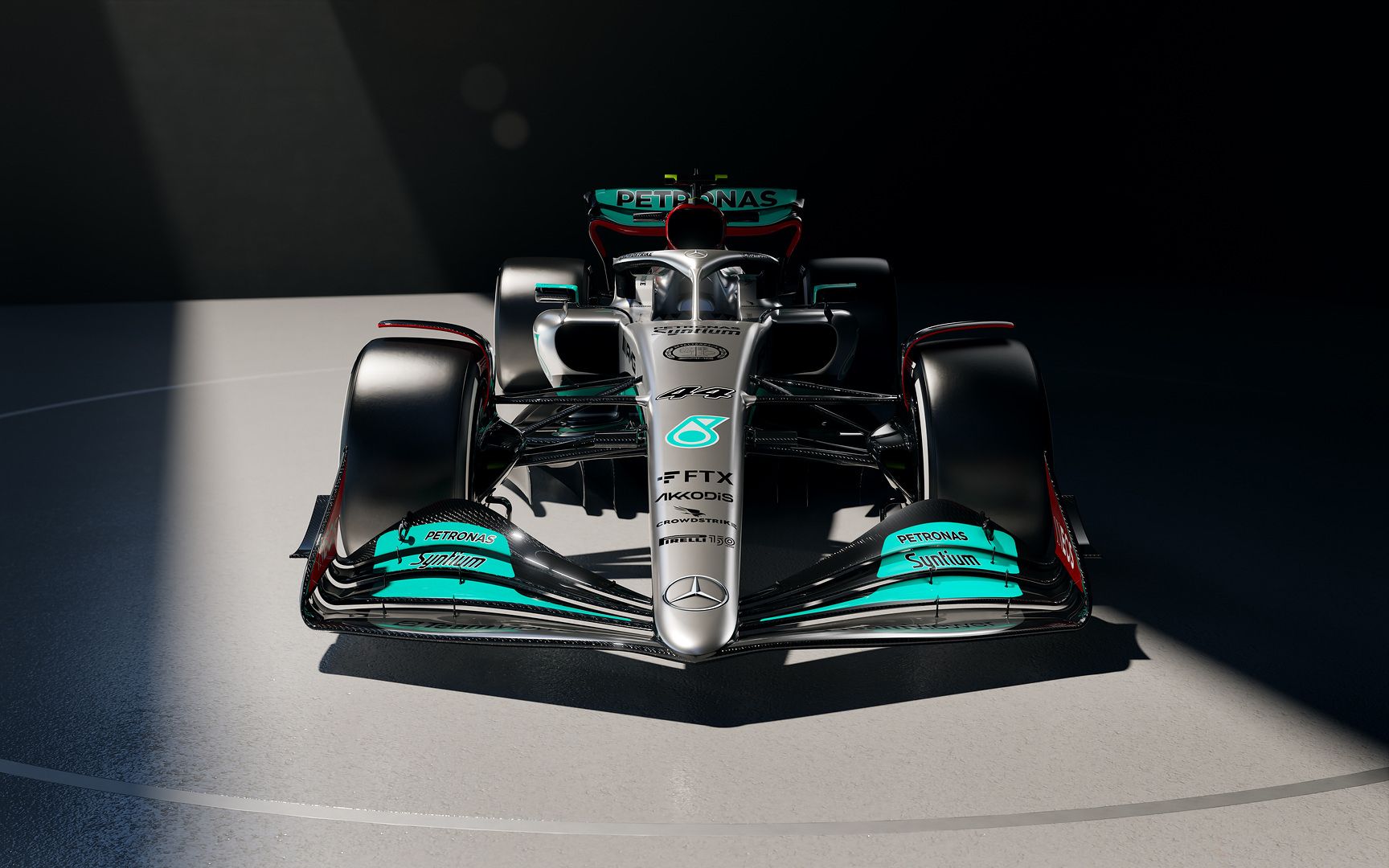 First Image of Mercedes F1 W13; Team Says Car Is '98% New' for 2022