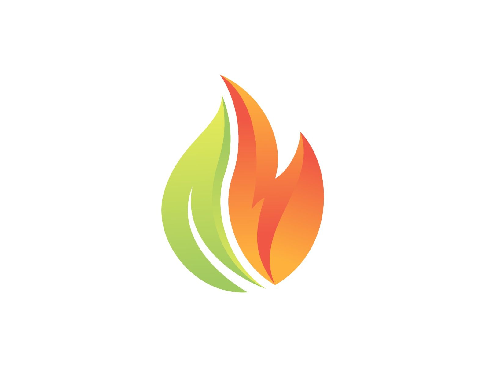 Fire and leaf nature logo. Natural logo, Leaf nature, Nature logo design