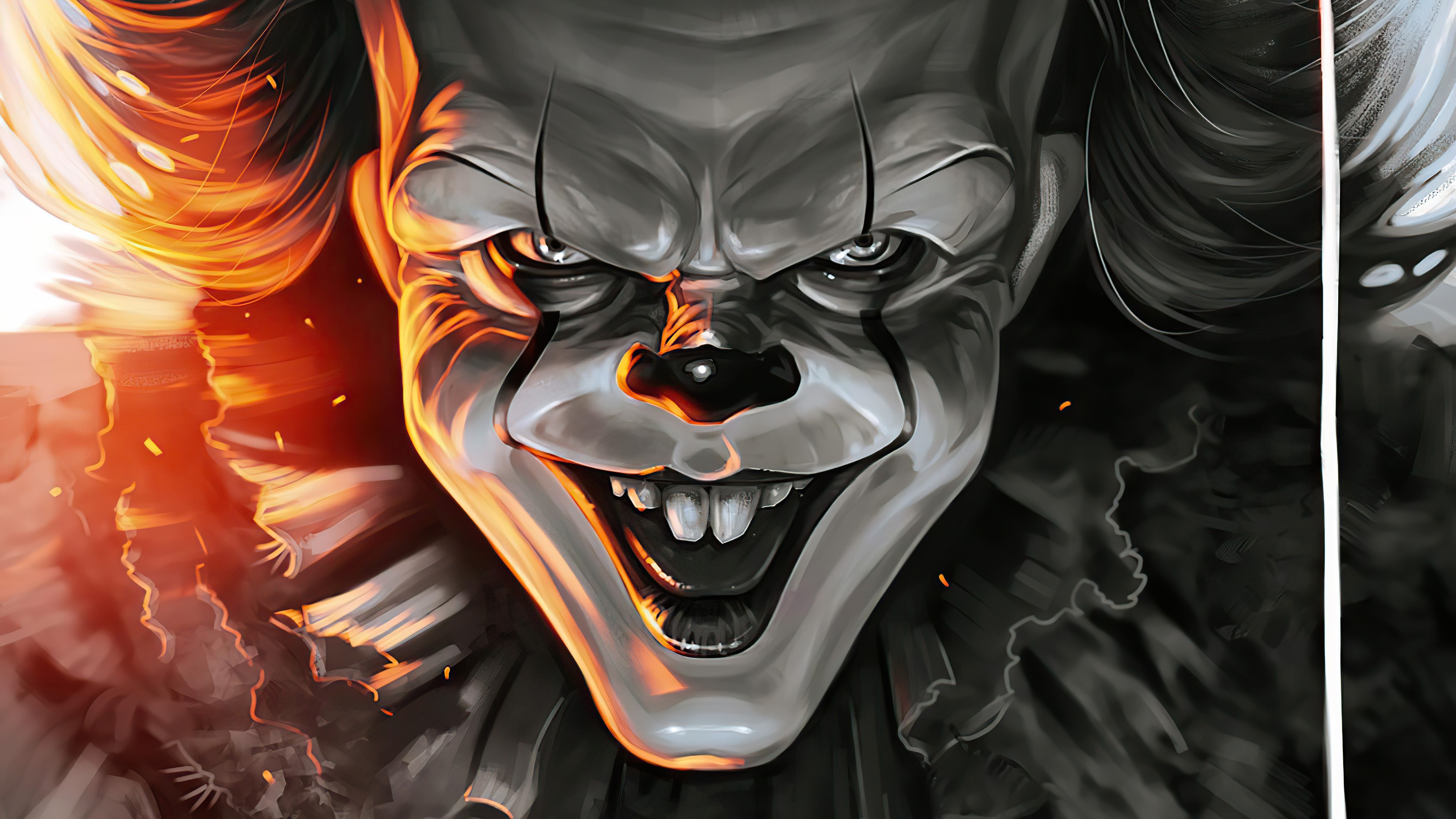 Wallpaper / pennywise, it, clown, movies, hd, 4k, zombie, artstation free download