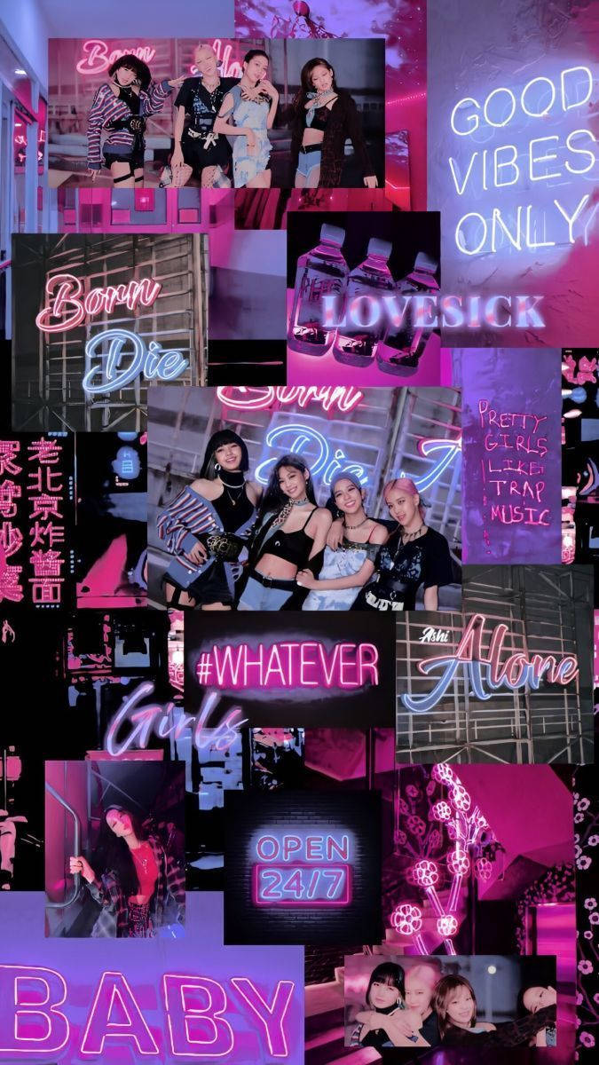 Download Neon Signs Blackpink Aesthetic Wallpaper