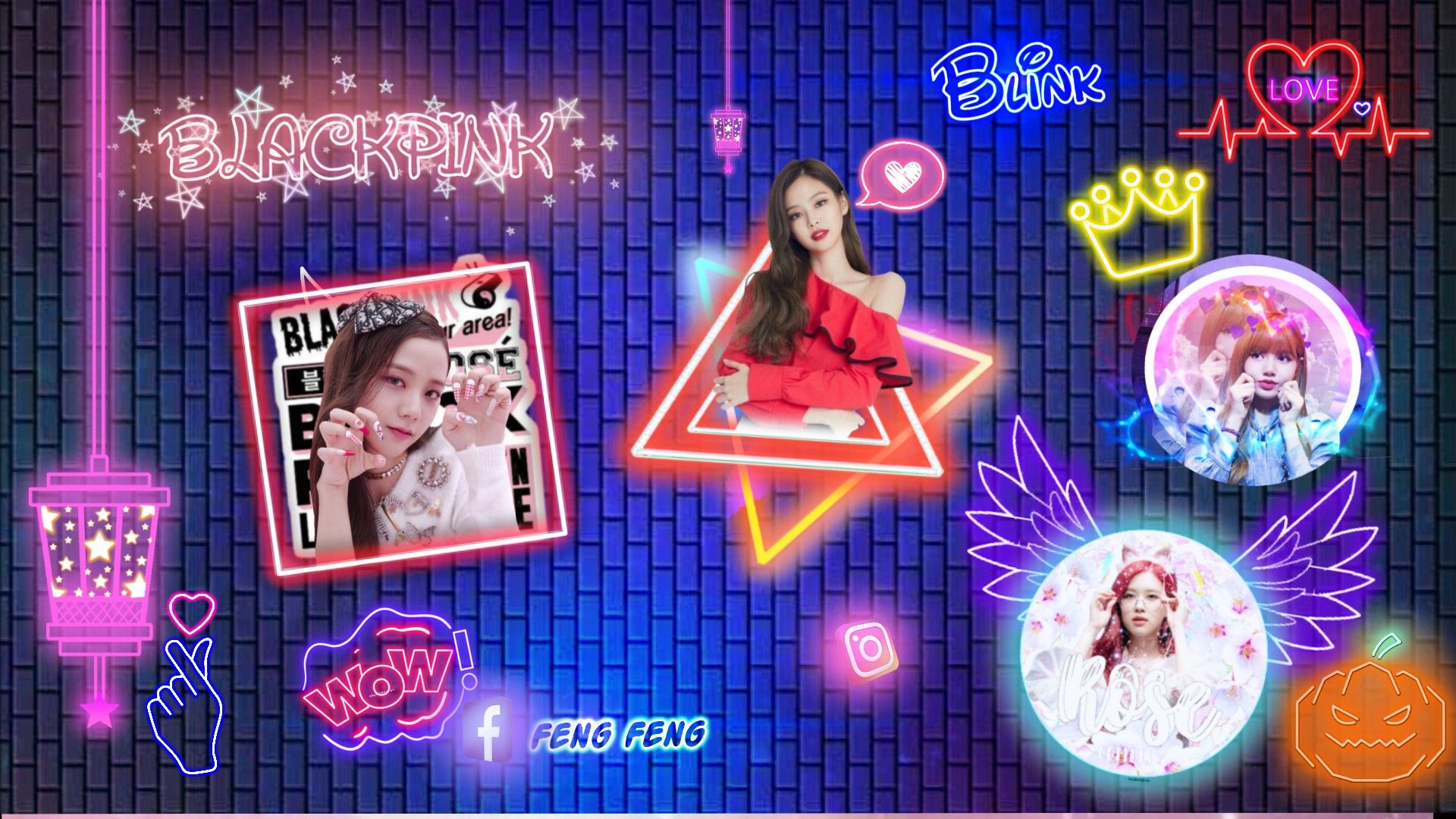 Blackpink neon wallpaper. Neon wallpaper, Neon signs, Neon