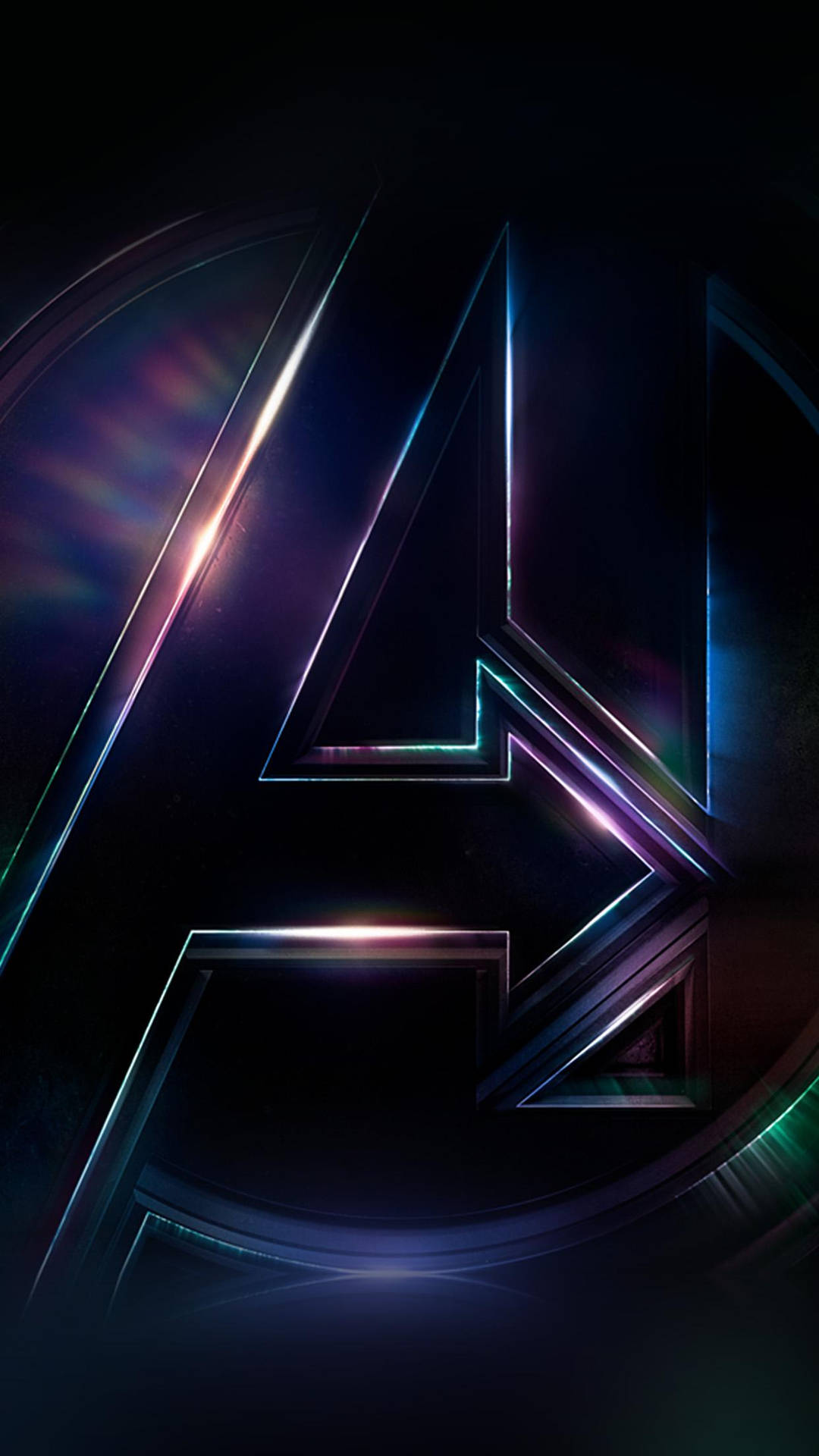 Download Avengers Purple Logo 4k Marvel iPhone Wallpaper