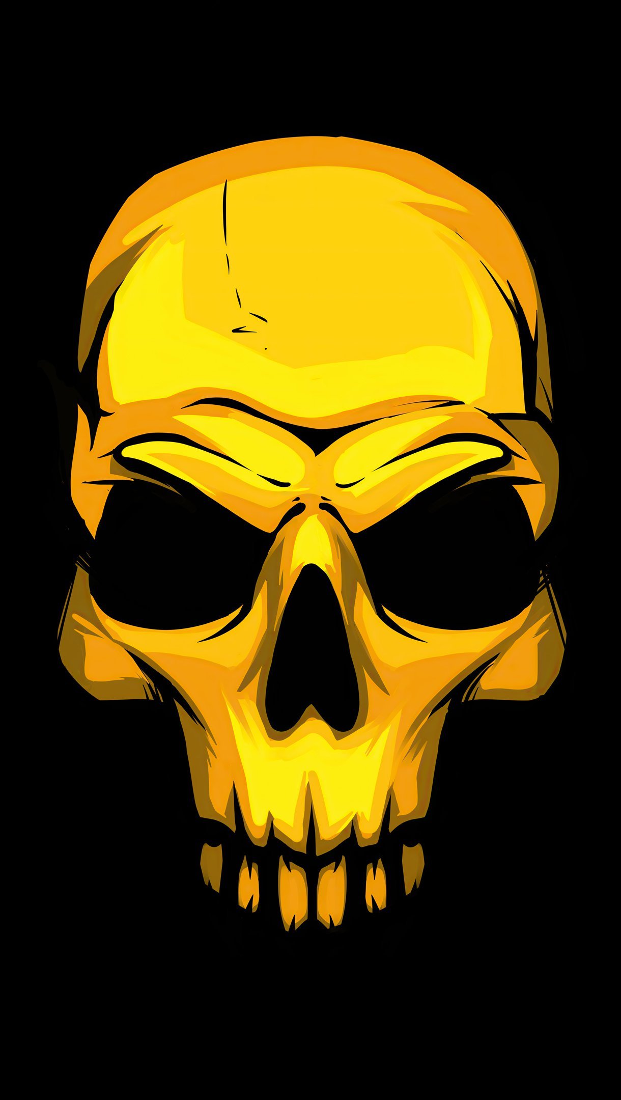 Gold skull Wallpaper 4k HD for iPhone
