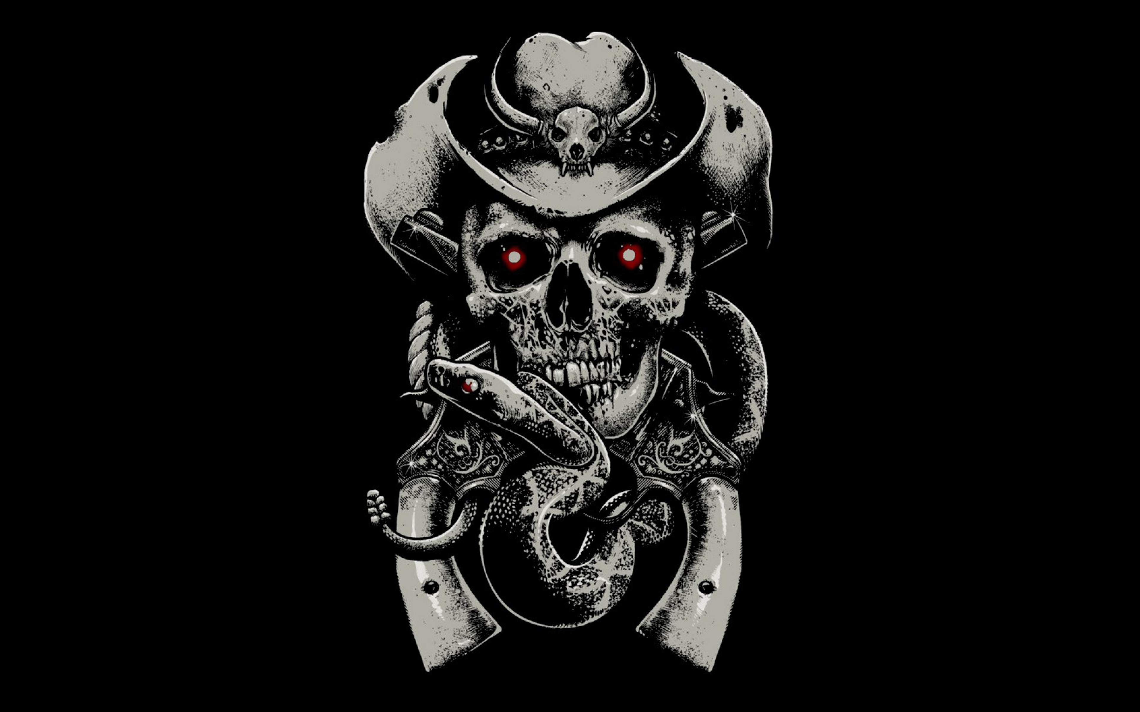 Wallpaper Skull, Illustration, Bone, Black and White, Background Free Image