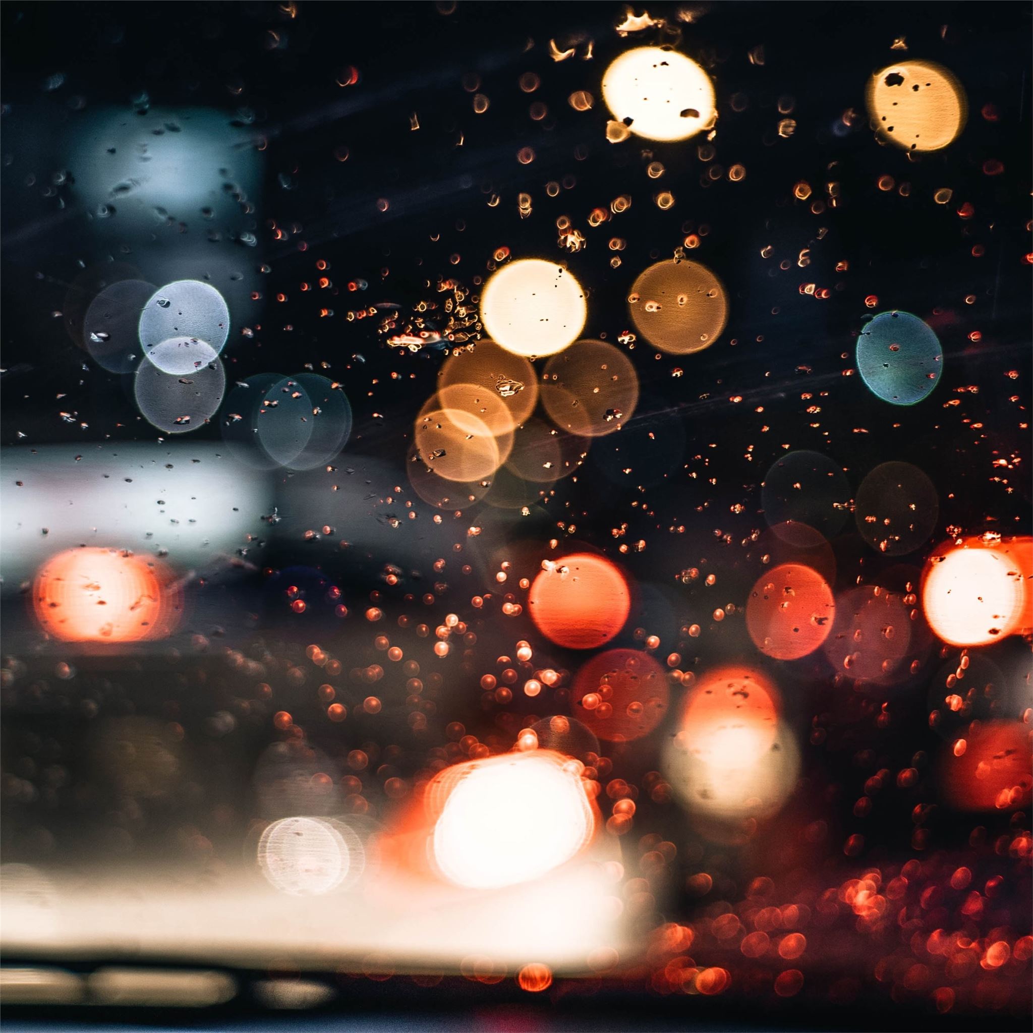 bokeh lights long exposure 4k iPad Air Wallpaper Free Download