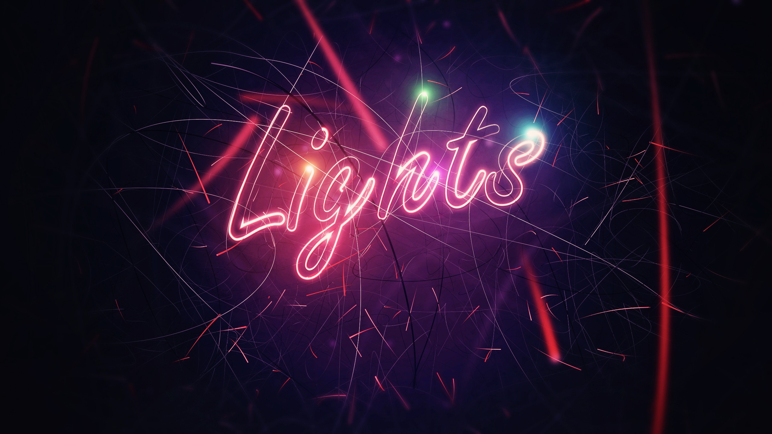 Wallpaper 4k Neon Lights HD Wallpaper