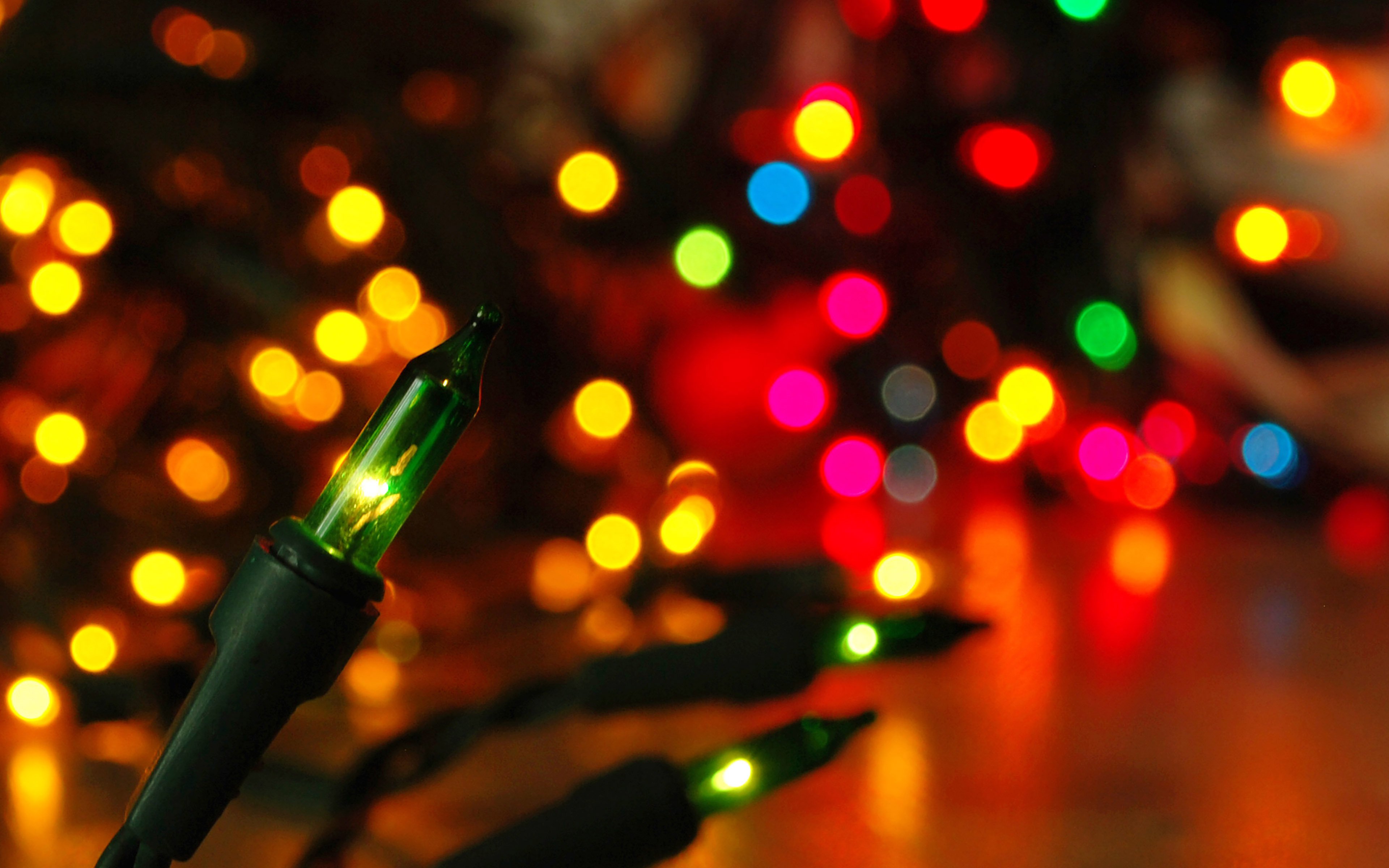 Christmas Lights 4k Wallpaper