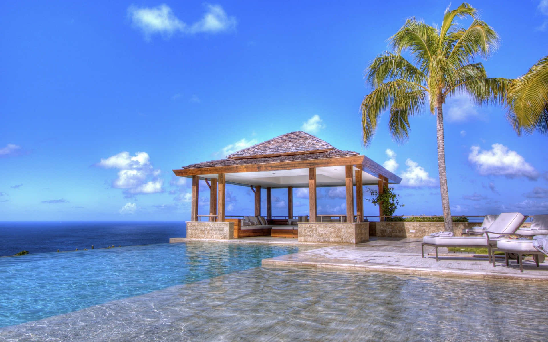 Download Cool Summer Resort By The Beach Wallpaper