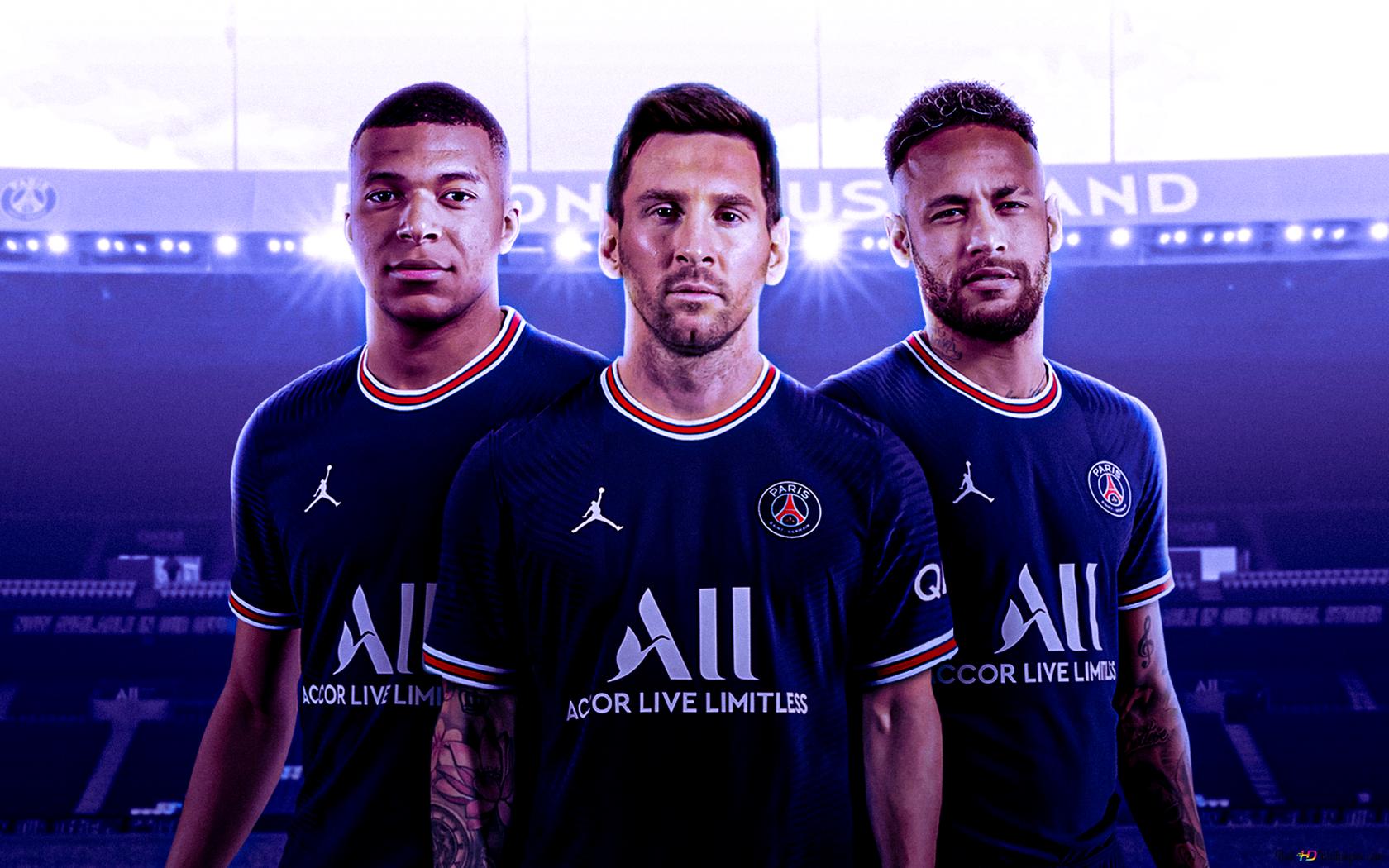 PSG Neymar Mbappe HD wallpaper download
