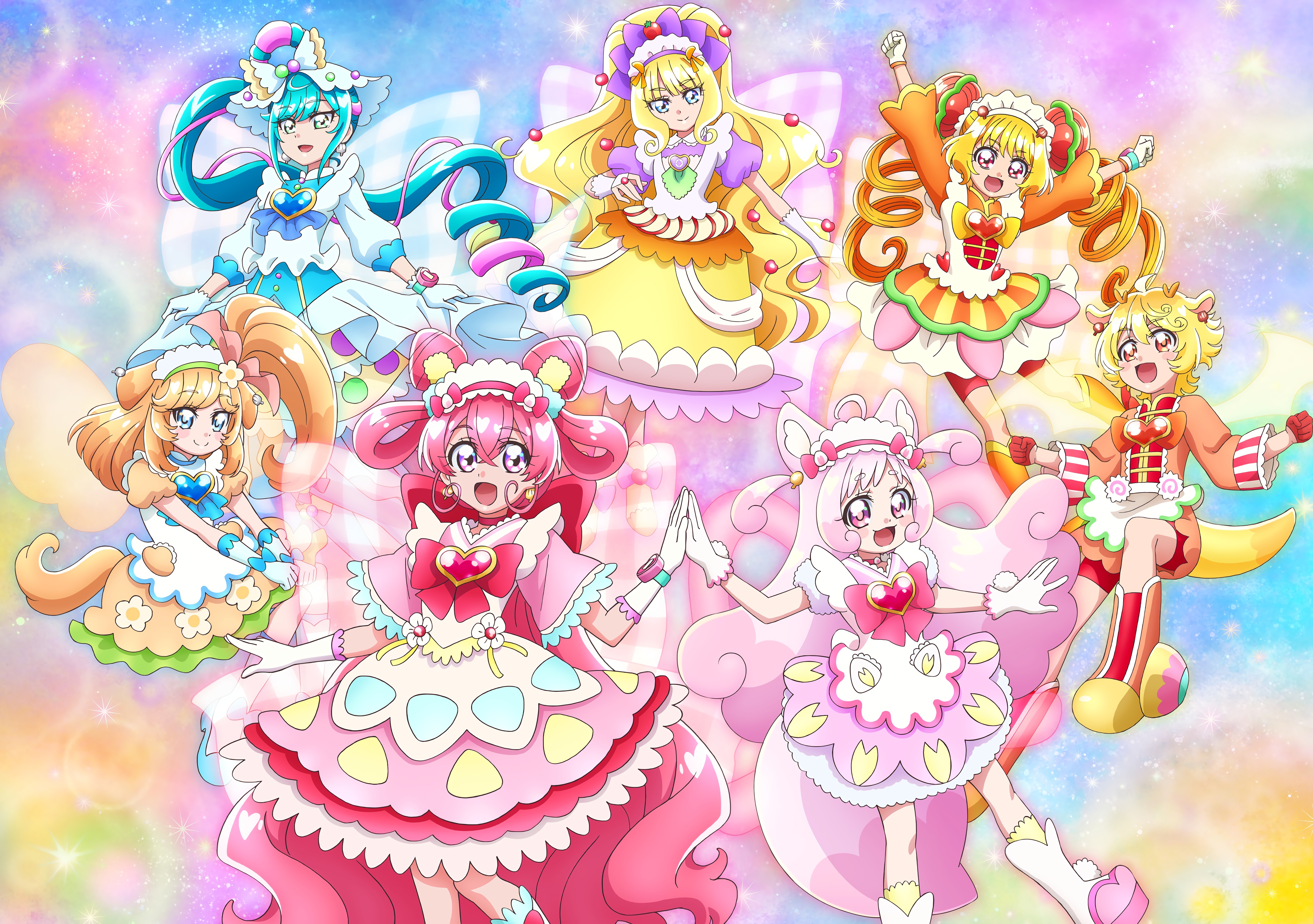 Delicious Party Precure 4k Ultra HD Wallpaper