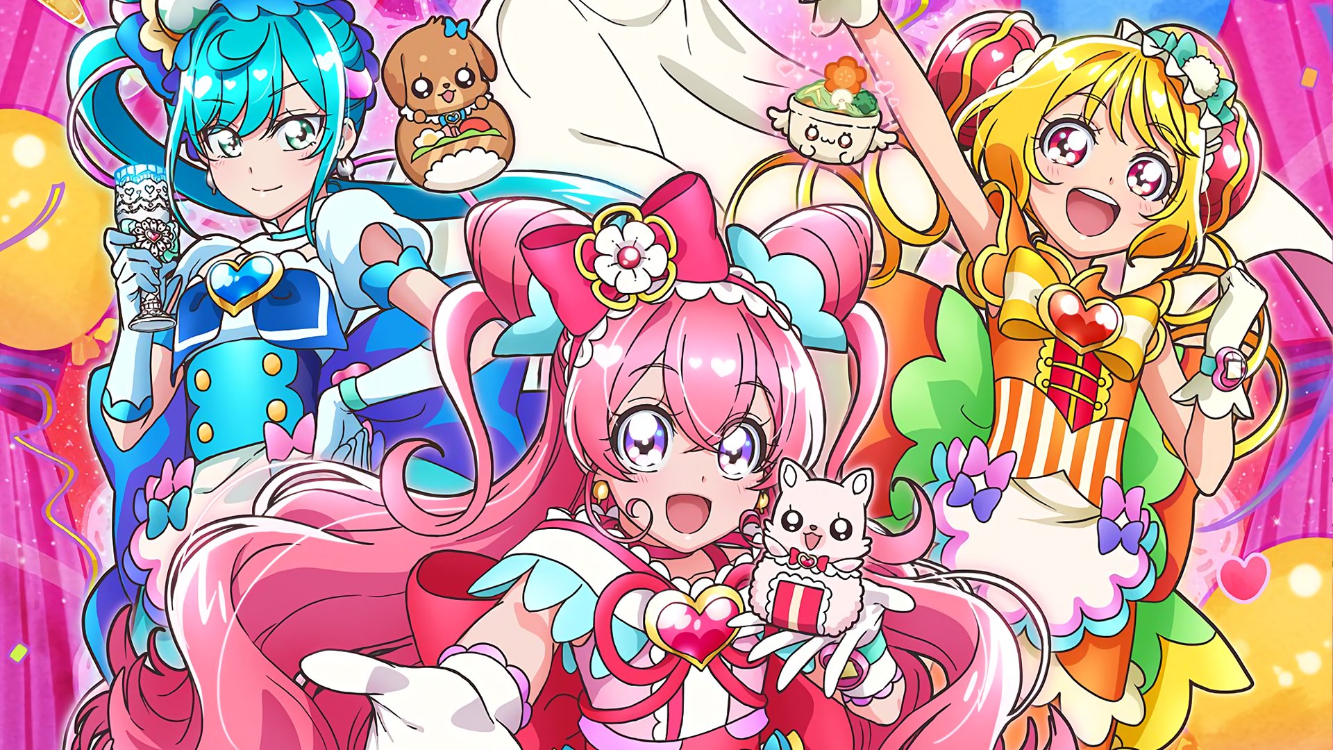 Emilyyyy Party Precure official art wallpaper