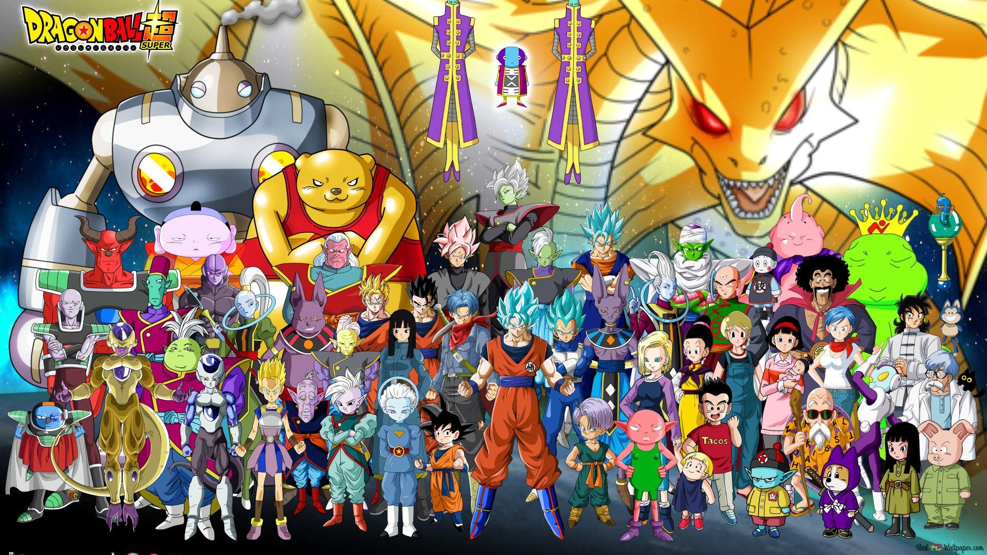 Dragon ball super universe characters HD wallpaper download