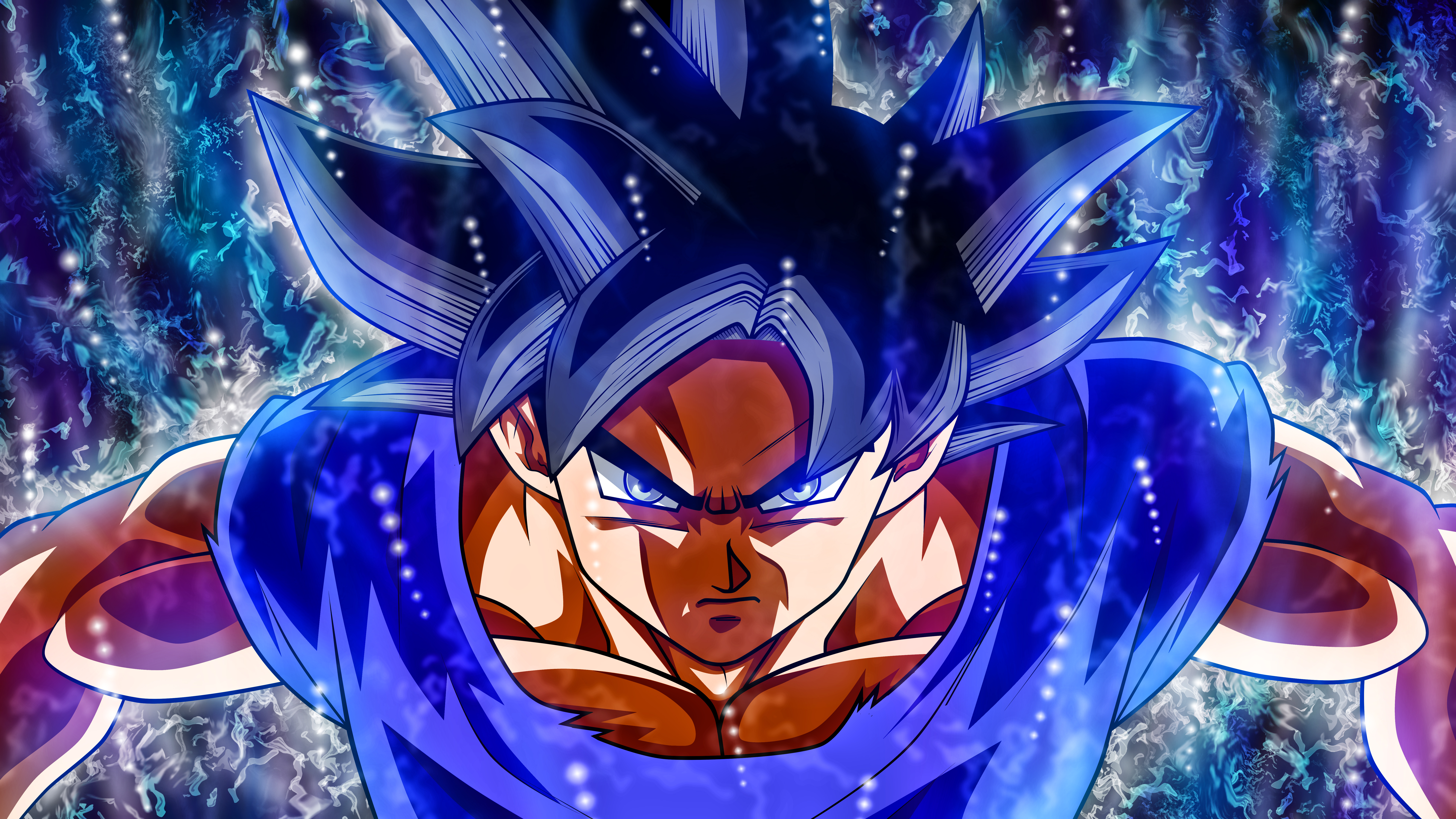 Wallpaper Yellow and Blue Dragon Ball z Character, Background Free Image