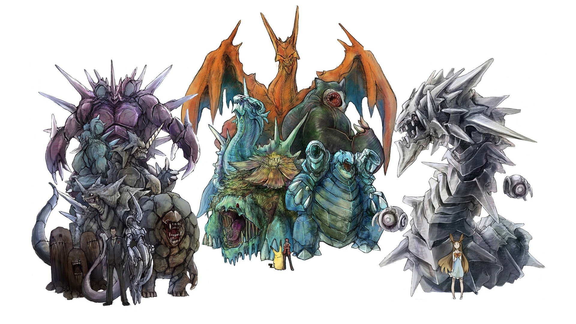 mewtwo and mew when the world HD wallpaper