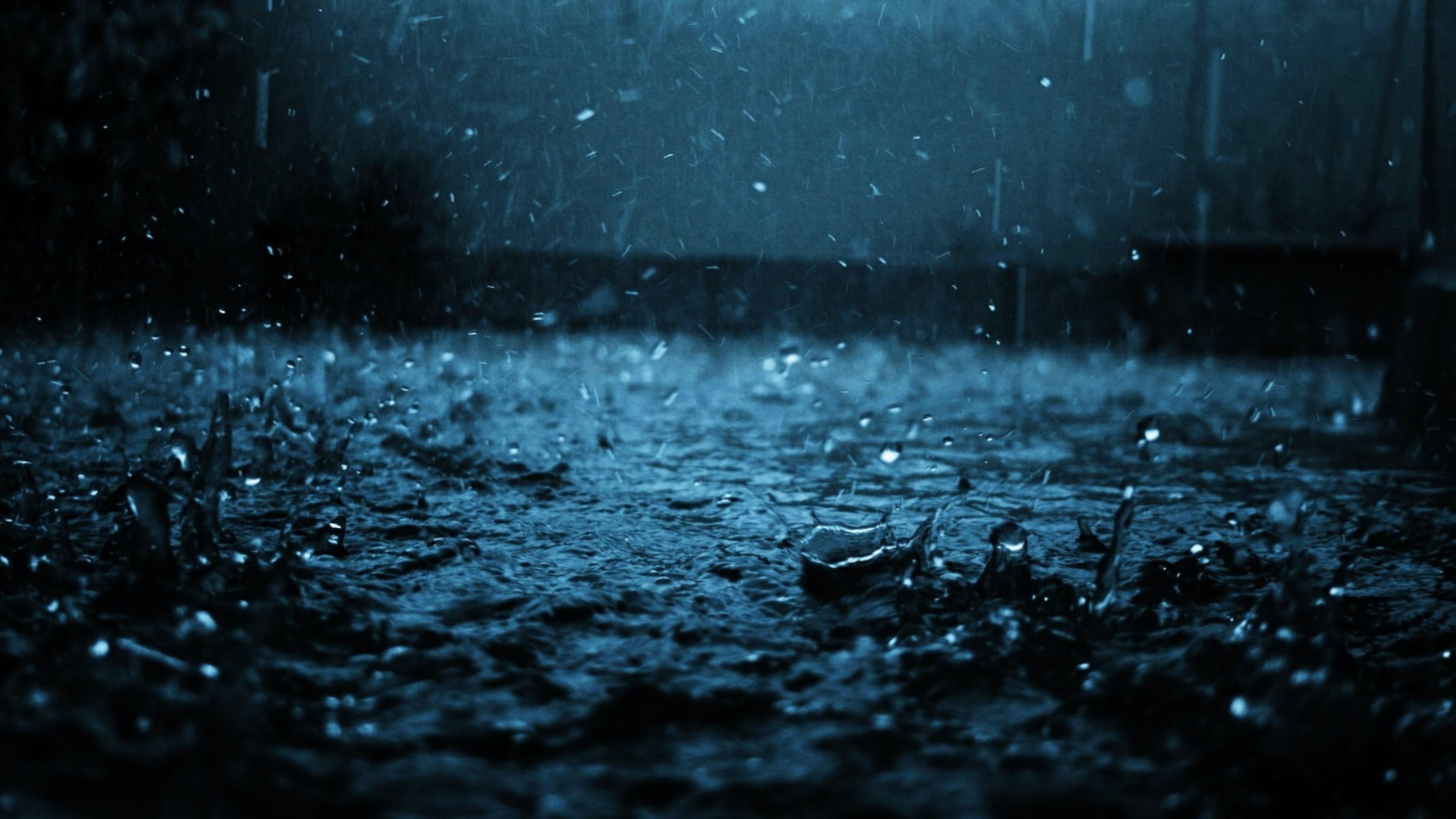 rain #dark #water #drops #black #blue K #wallpaper #hdwallpaper #desktop. Обои для рабочего стола компьютера, Природа, Дождь
