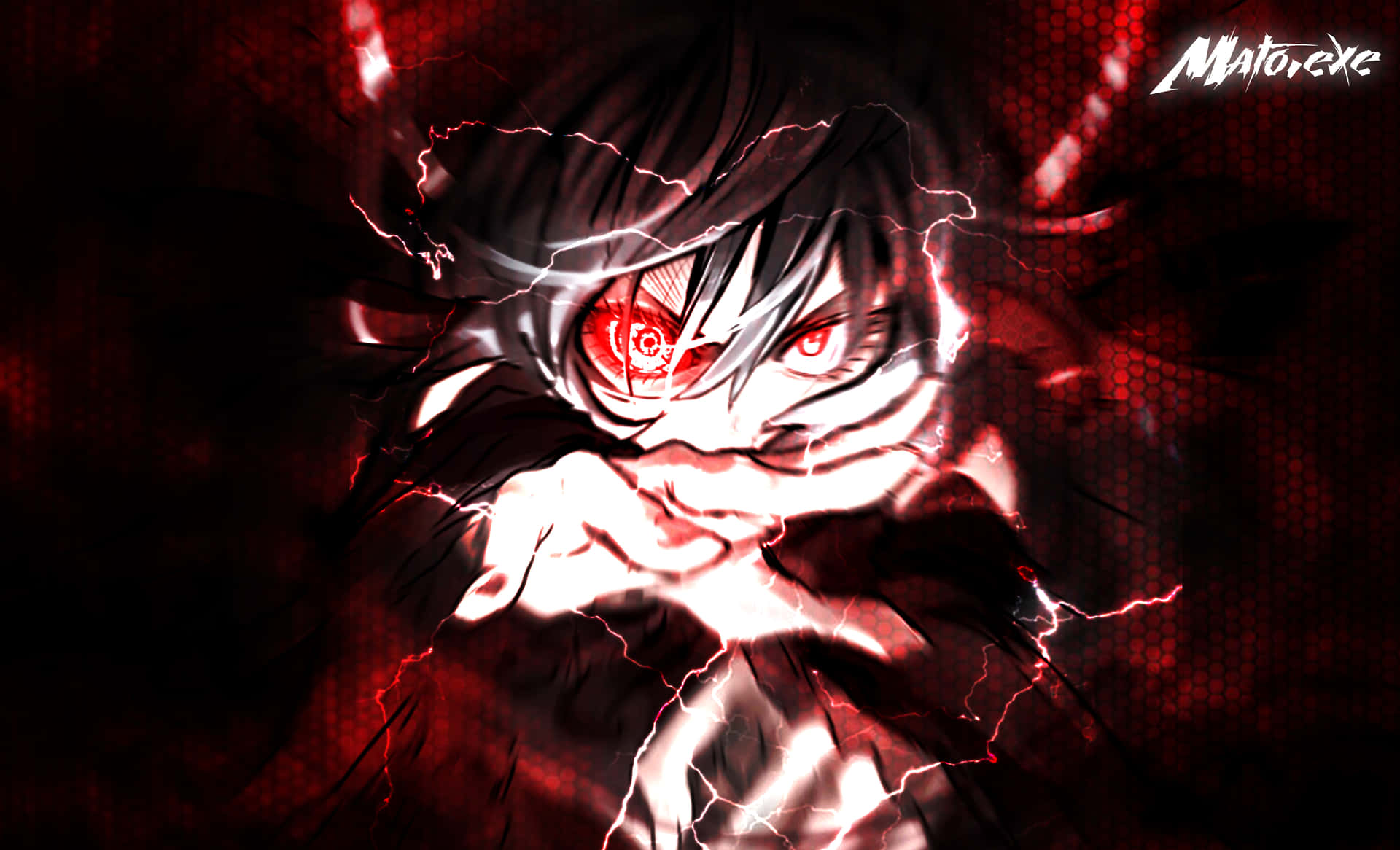 Download Boldly Combining Red and Black in Anime Graphics Wallpaper