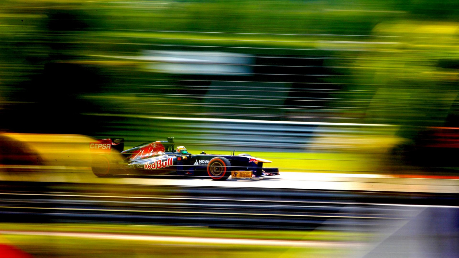 Wallpaper, 1920x1080 px, car, Formula 1, motion blur, race cars, racing, Red Bull, Red Bull Racing, sport, sports 1920x1080