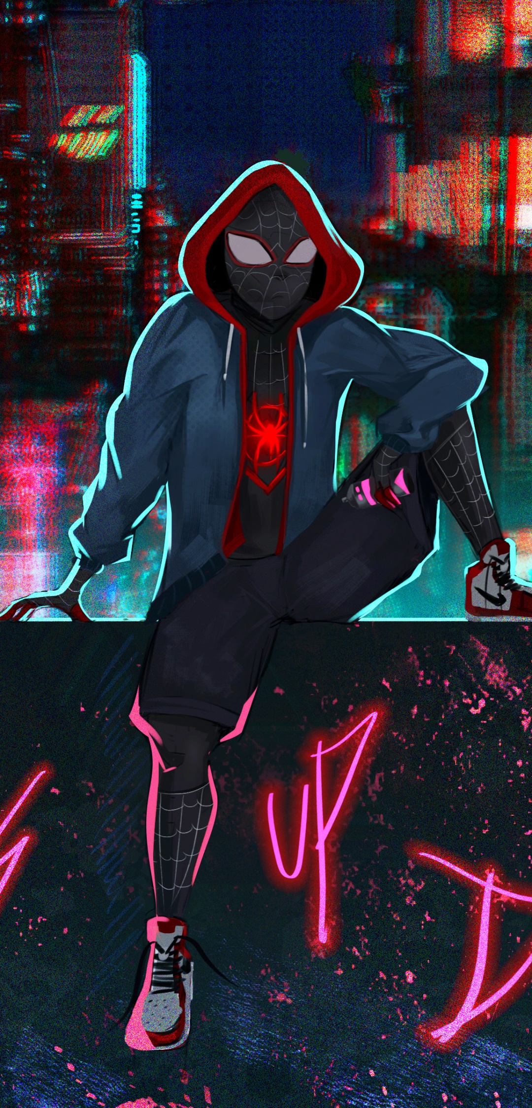 Wallpaper / Movie Spider Man: Into The Spider Verse Phone Wallpaper, Miles Morales, Spider Man, 1080x2246 Free Download