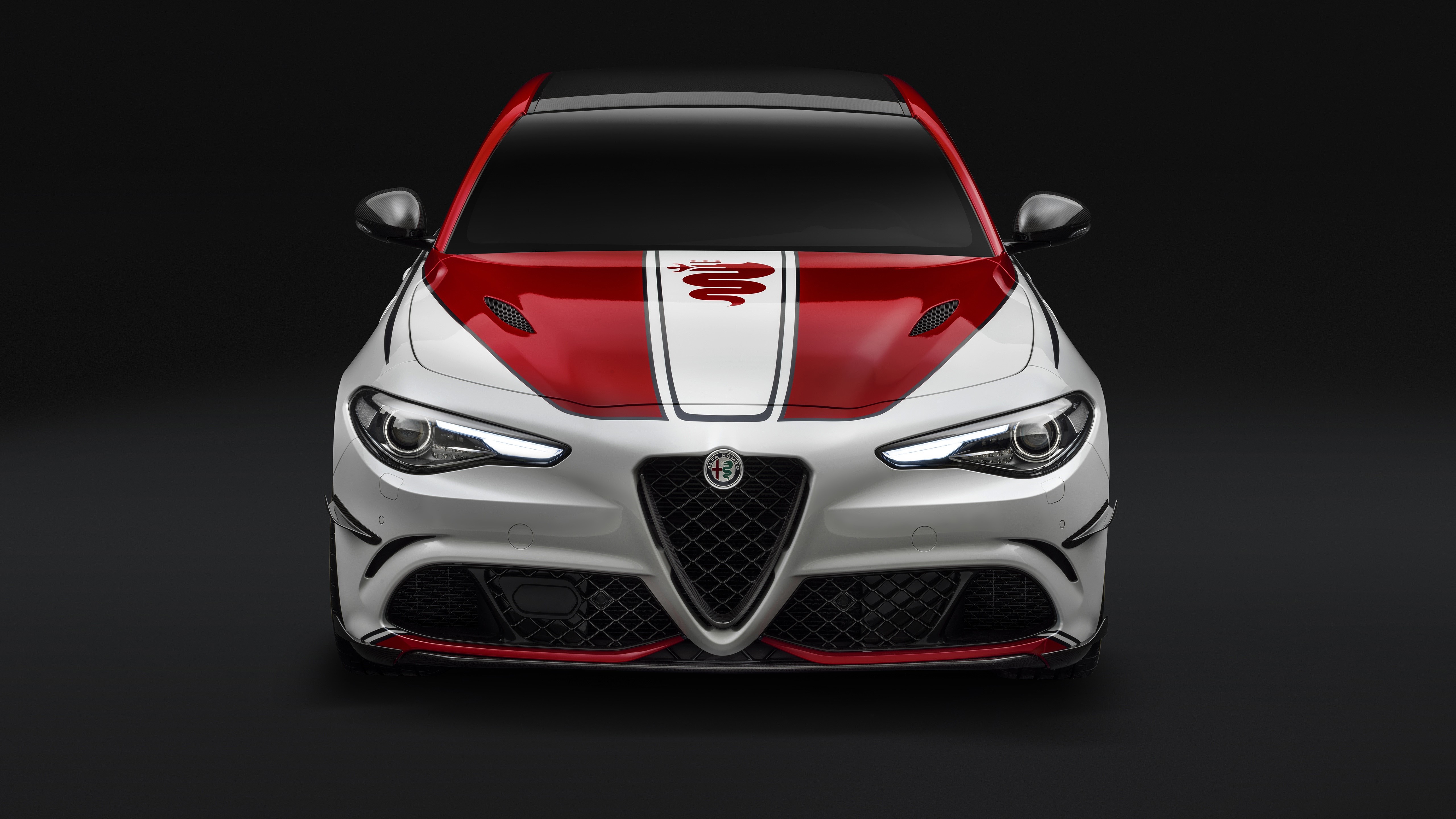 4K, 5K, Quadrifoglio Giulia 2019, Alfa Romeo, Front Gallery HD Wallpaper