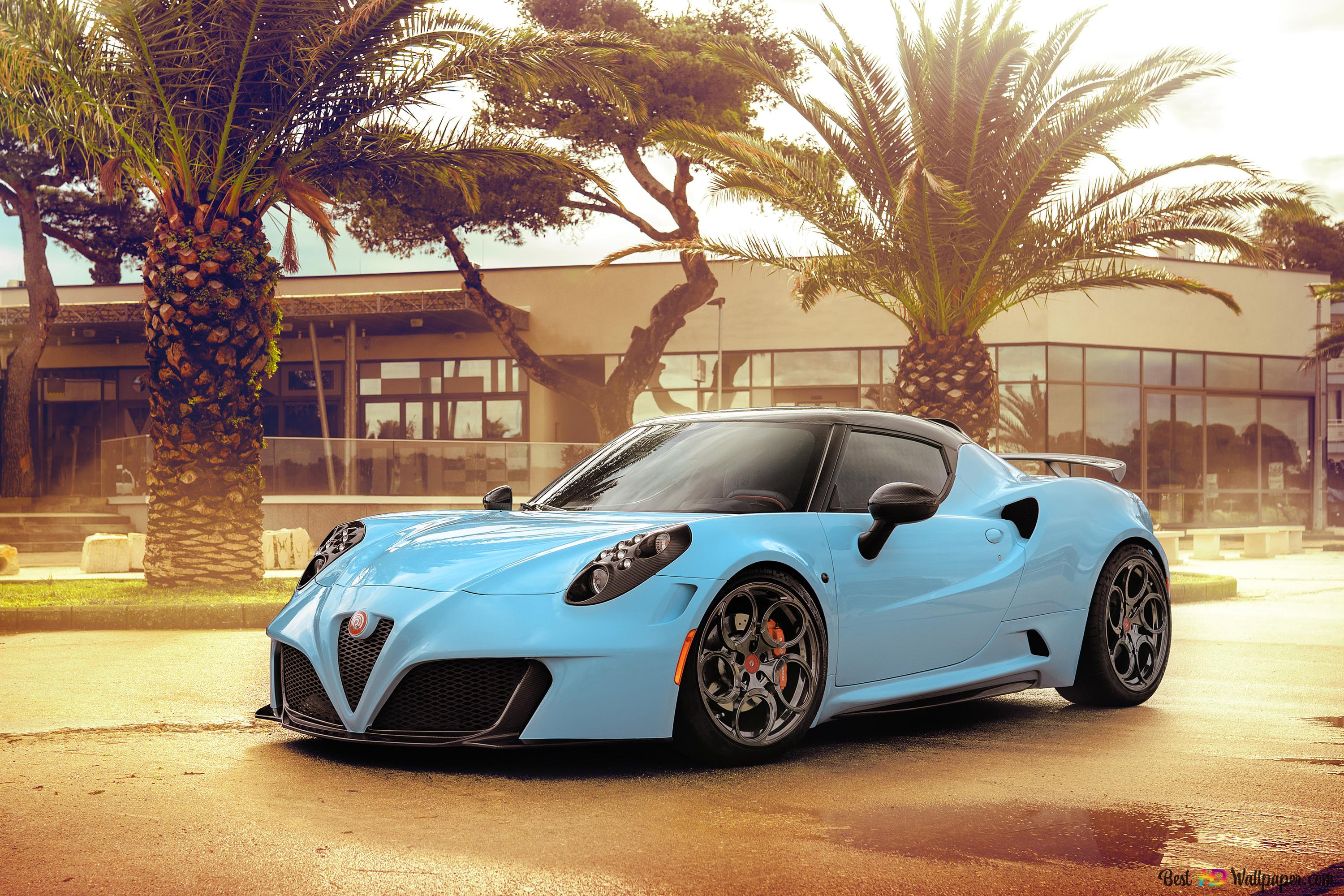 Alfa Romeo Sports car 4K wallpaper download