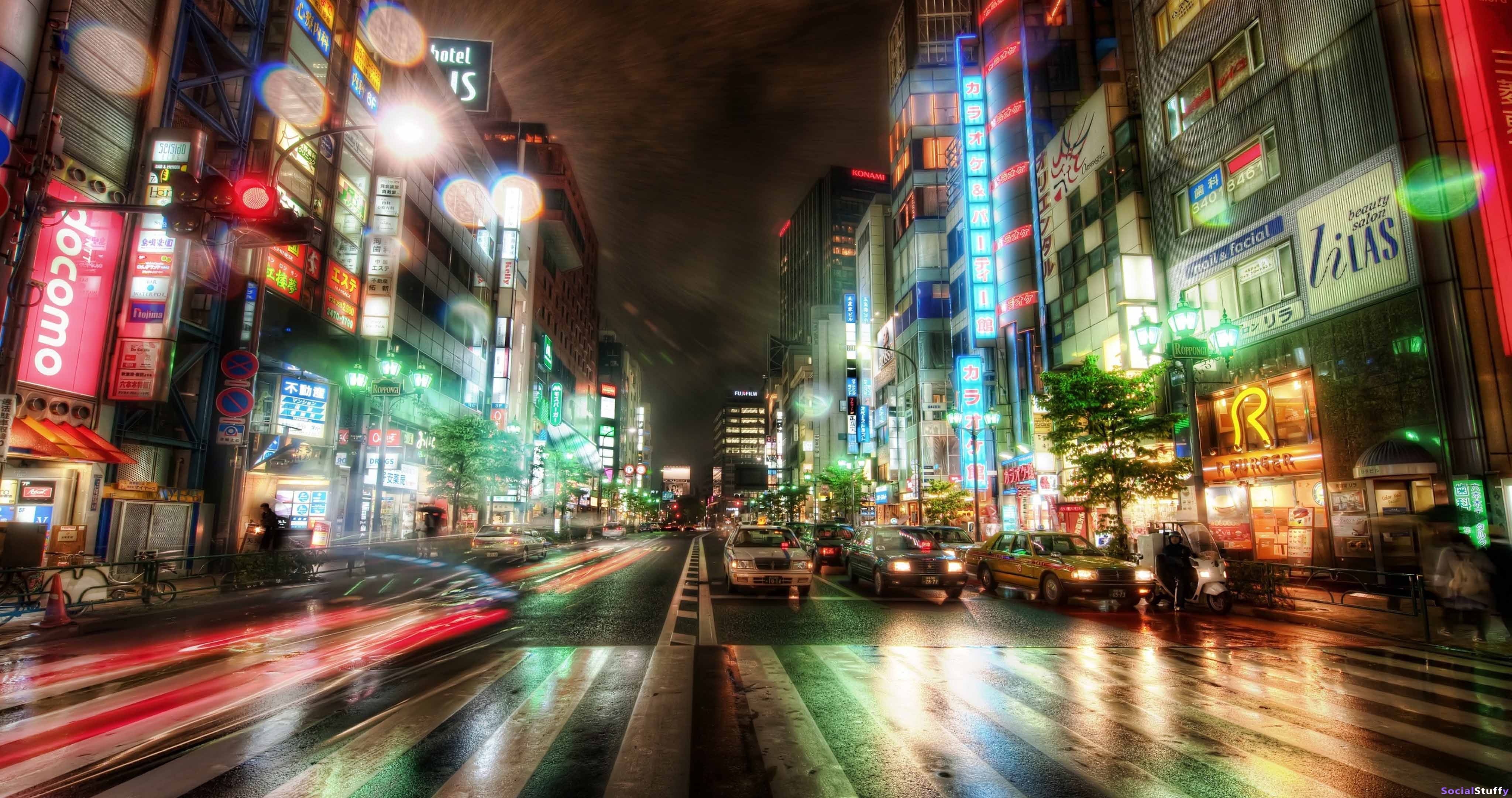 Tokyo city In Night 4k Wallpaper