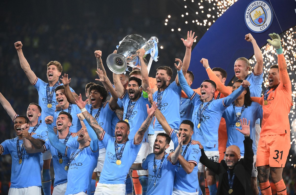 Man City treble winners and losers, featuring Man United