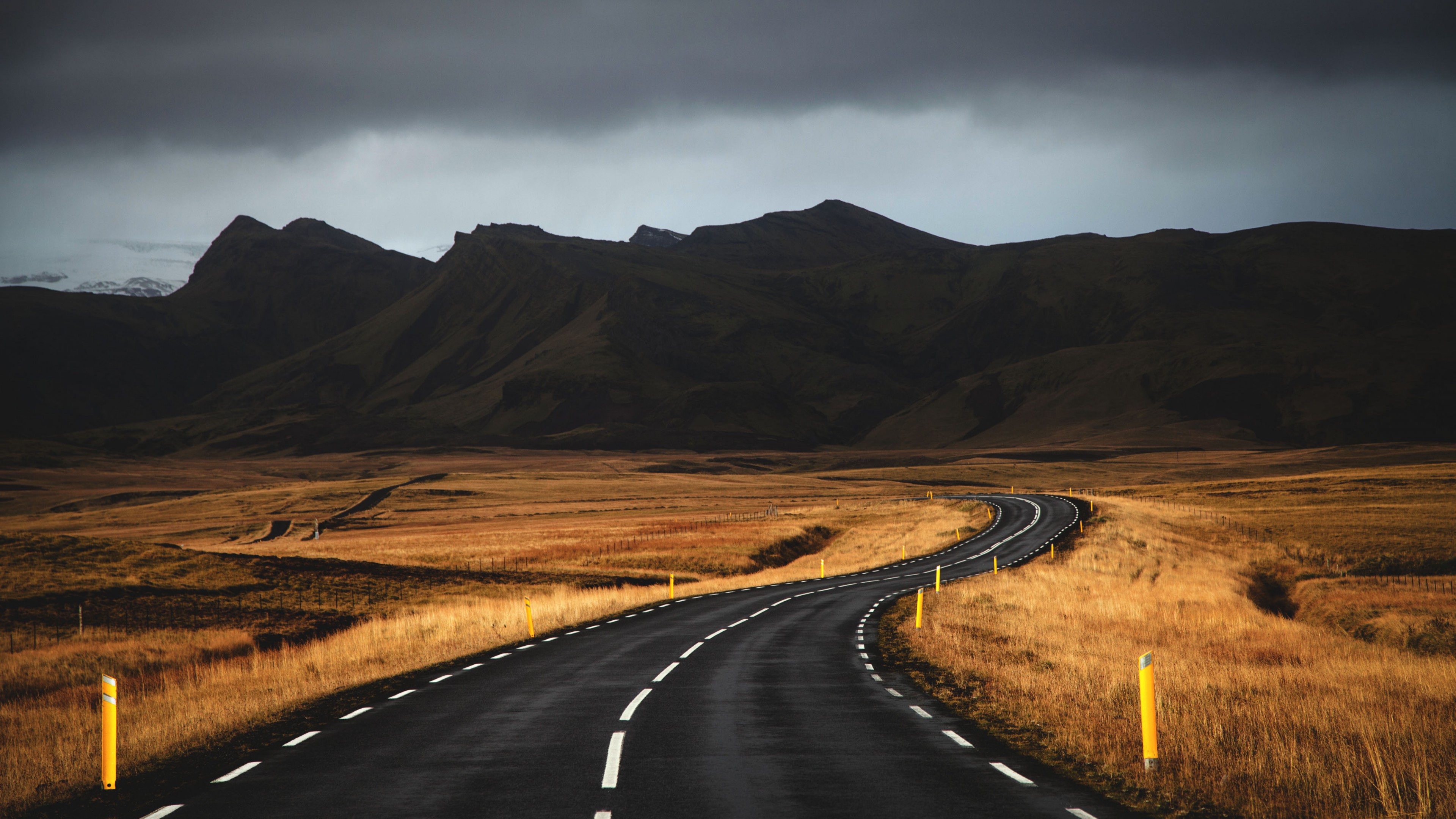 Wallpaper / Iceland, 4k, 4K wallpaper, road, mountains, clouds free download